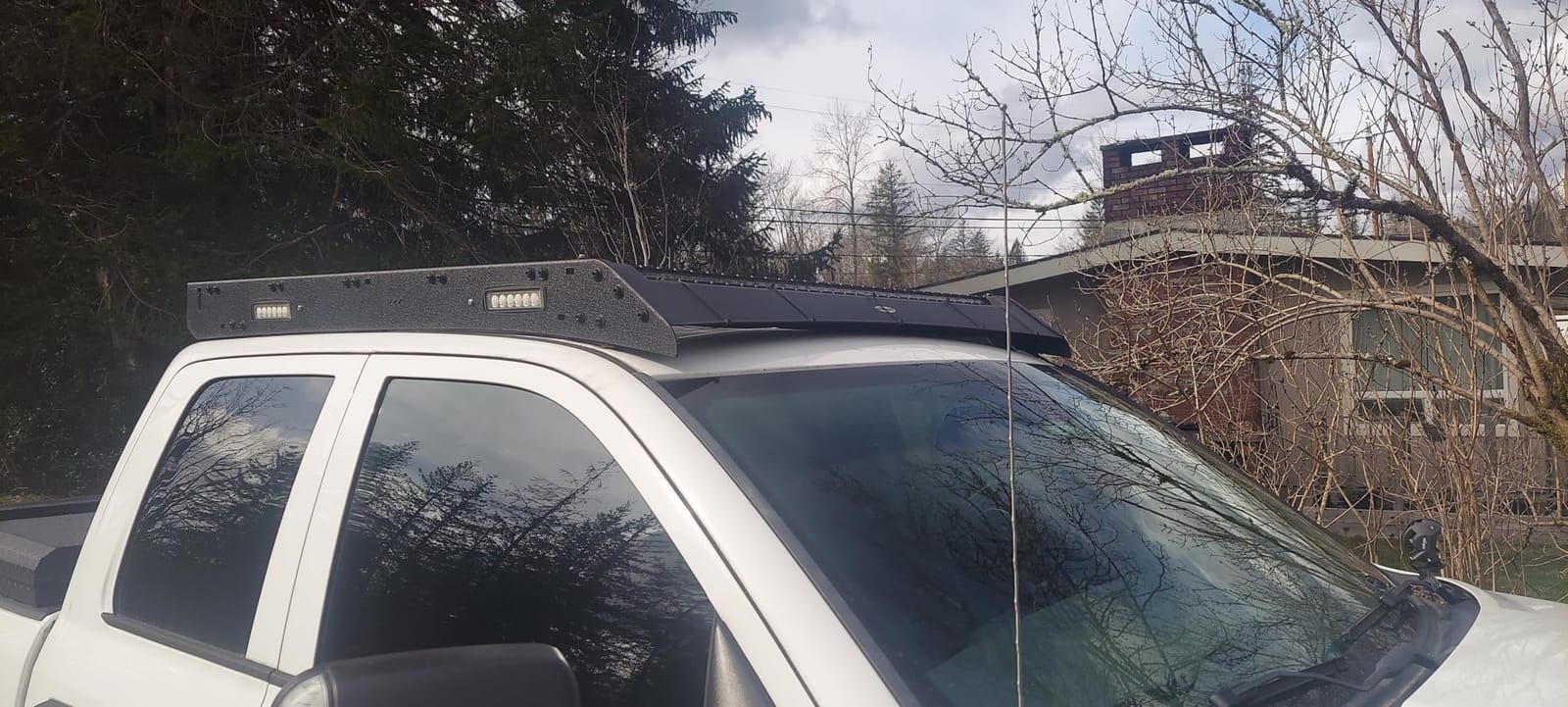 Hooke Road Ram 1500 Top Roof Rack Crossbar Cargo Basket Luggage Carrier Compatible for 2009-2018 Dodge Ram 1500 & 2019-2024 Ram 1500 Classic Pickup Truck, Include Front & Side Lights customer photo 1