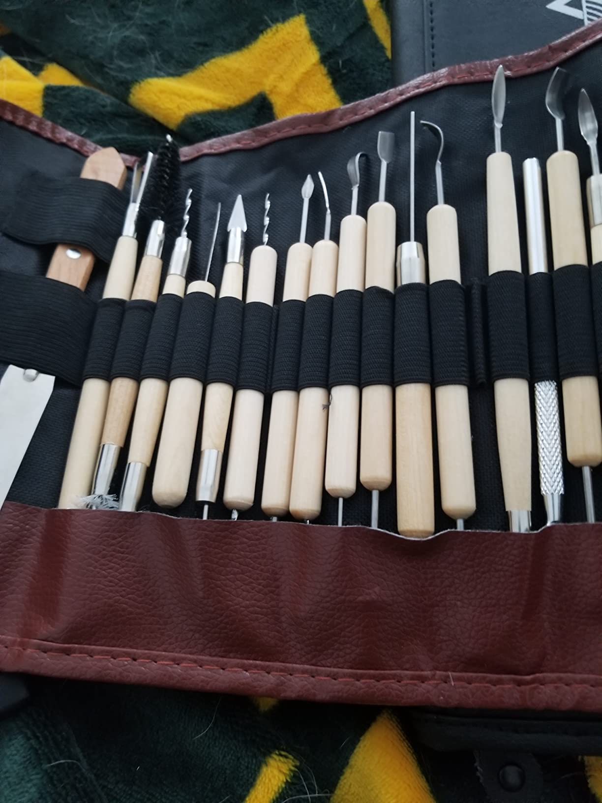 ISSEVE 43Pcs Pottery Clay Sculpting Tools with Carrying Case Bag customer photo 2
