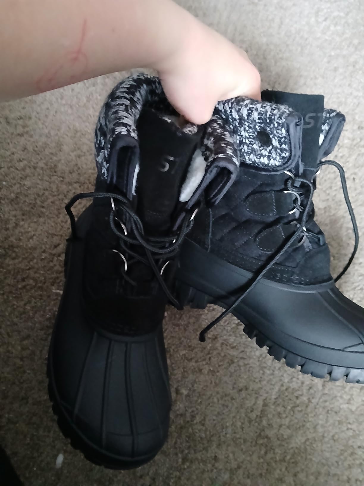 STQ Womens Winter Duck Boots Waterproof Cold Weather Snow Boots | Insulated, Warm, Outdoor, Everyday Wear customer photo 2