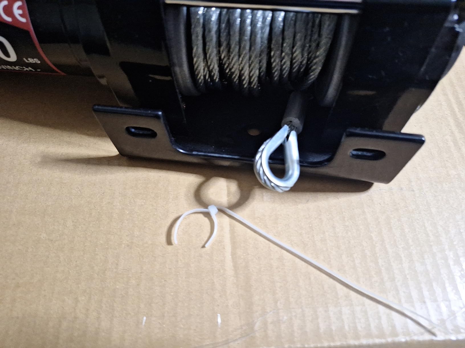 CXRCY 12V 4000 lb Electric Winch, 3/16