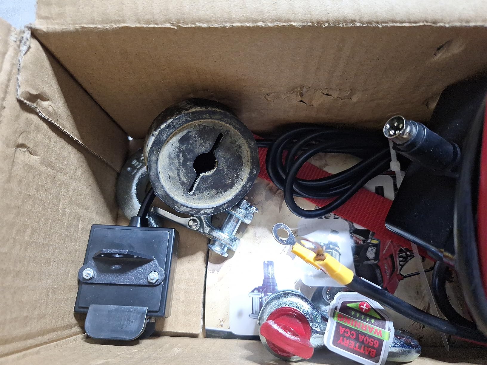 CXRCY 12V 4000 lb Electric Winch, 3/16
