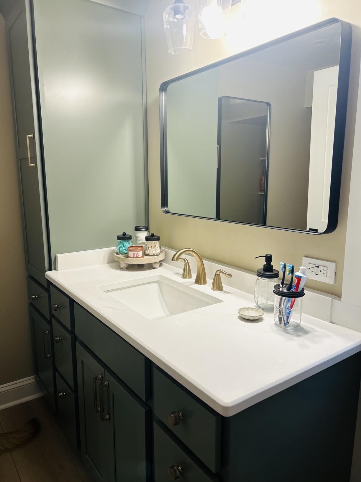 Delta Arvo Brushed Nickel Faucet 3 Hole, 8 Inch Widespread Bathroom Sink Faucet for Vanity, Push-Pop Drain Assembly, Spotshield Stainless 35840LF-SP customer photo 2