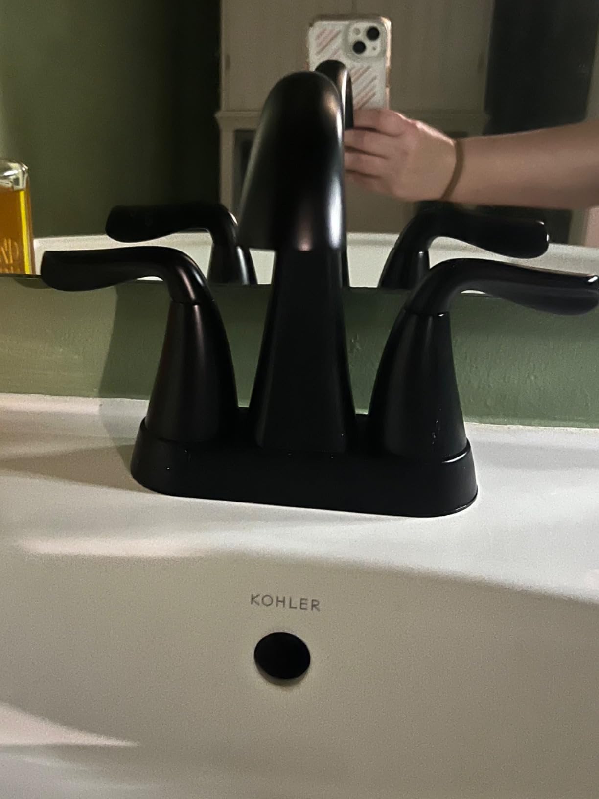 Delta Arvo Centerset Bathroom Faucet, Brushed Nickel 2-Handle Bathroom Faucet, Delta Bathroom Sink Faucet, Brushed Nickel 3-Hole Bathroom Faucet, Spotshield Stainless 25840LF-SS customer photo 1