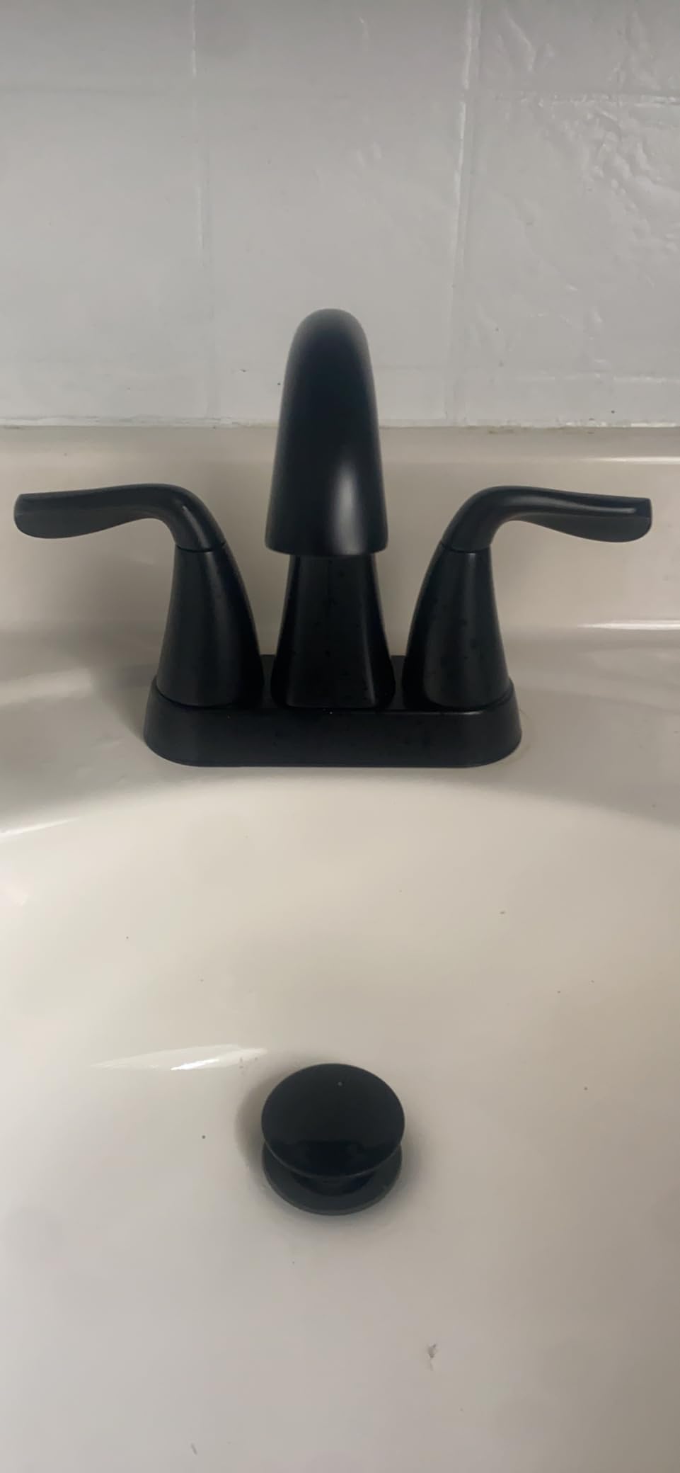 Delta Arvo Centerset Bathroom Faucet, Brushed Nickel 2-Handle Bathroom Faucet, Delta Bathroom Sink Faucet, Brushed Nickel 3-Hole Bathroom Faucet, Spotshield Stainless 25840LF-SS customer photo 2