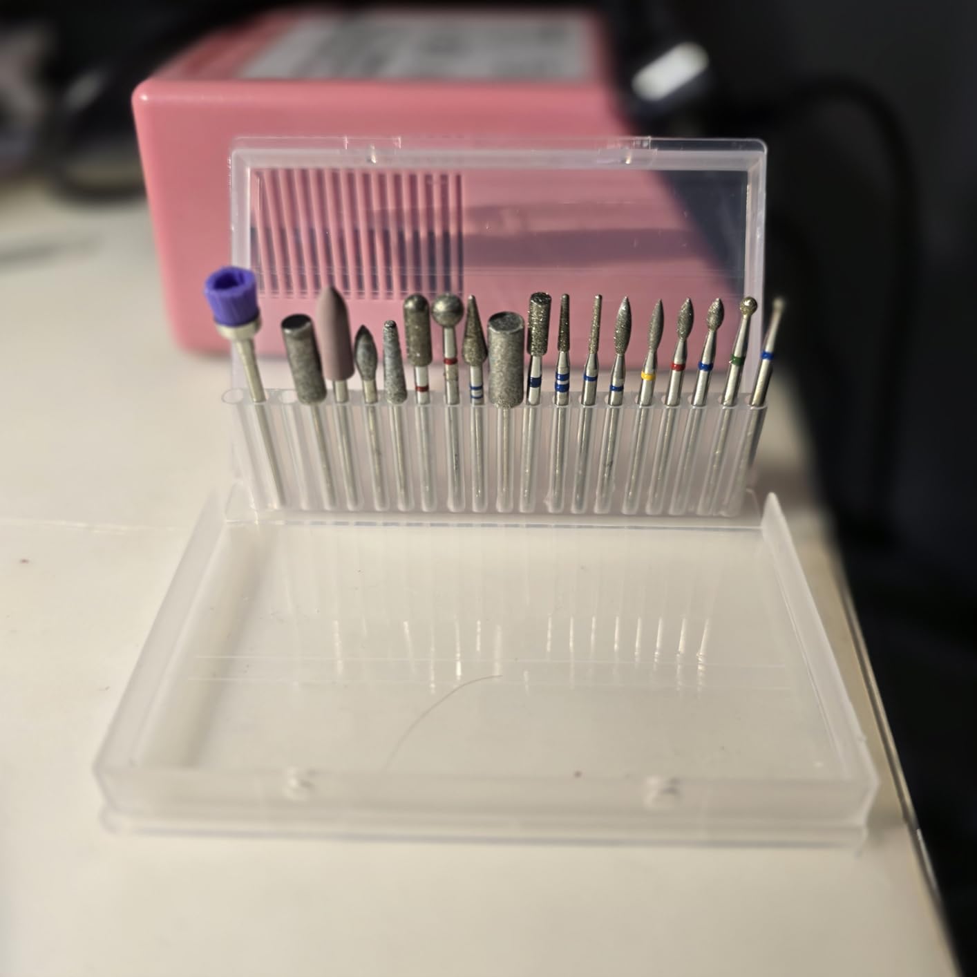14pcs Nail Drill Bits Set, 3/32