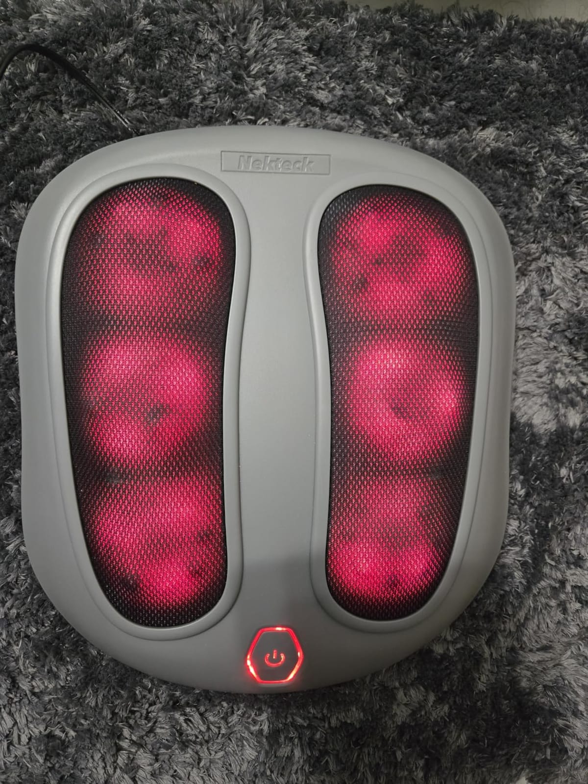 Nekteck Shiatsu Foot Massager with Heat for Neuropathy, Plantar Fasciitis customer photo 1