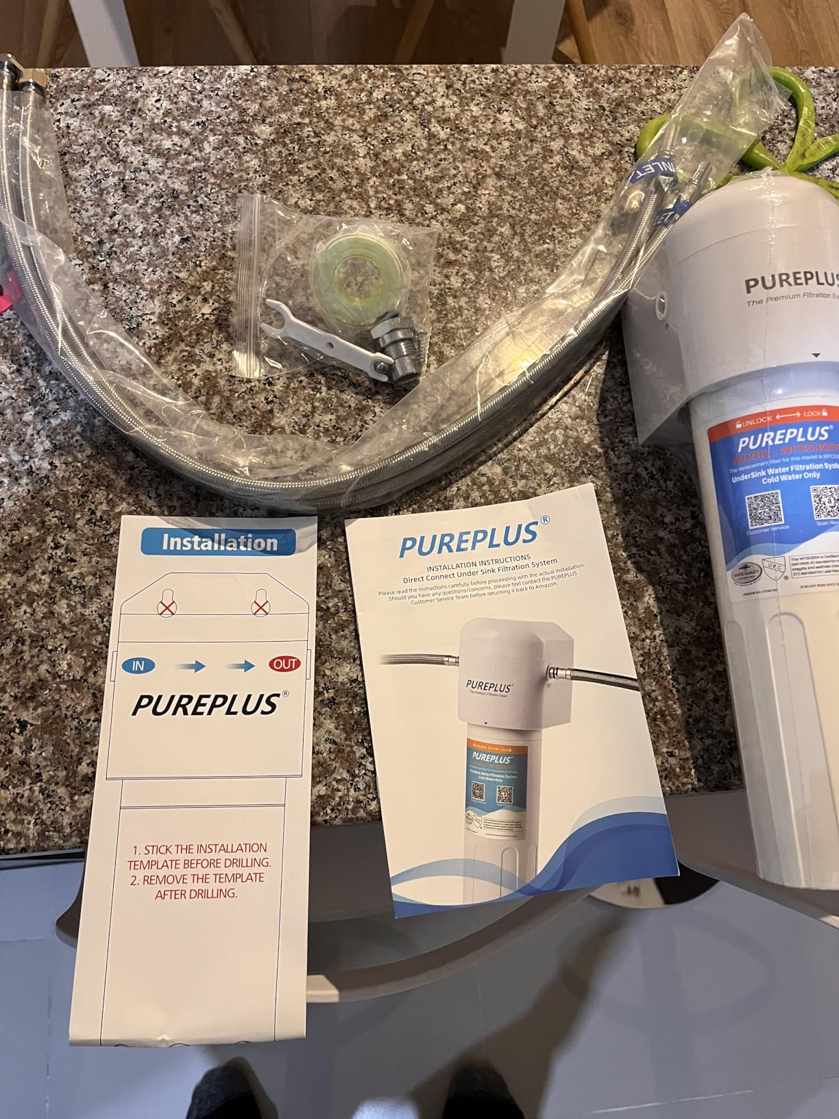 PUREPLUS Under Sink Water Filter System, 22000 Gallons, 99.99% Chlorine Reduction, NSF/ANSI 42 Certified,Removes Heavy Metals,Chlorine, Direct Connect Under Counter Water Filtration System customer photo 2