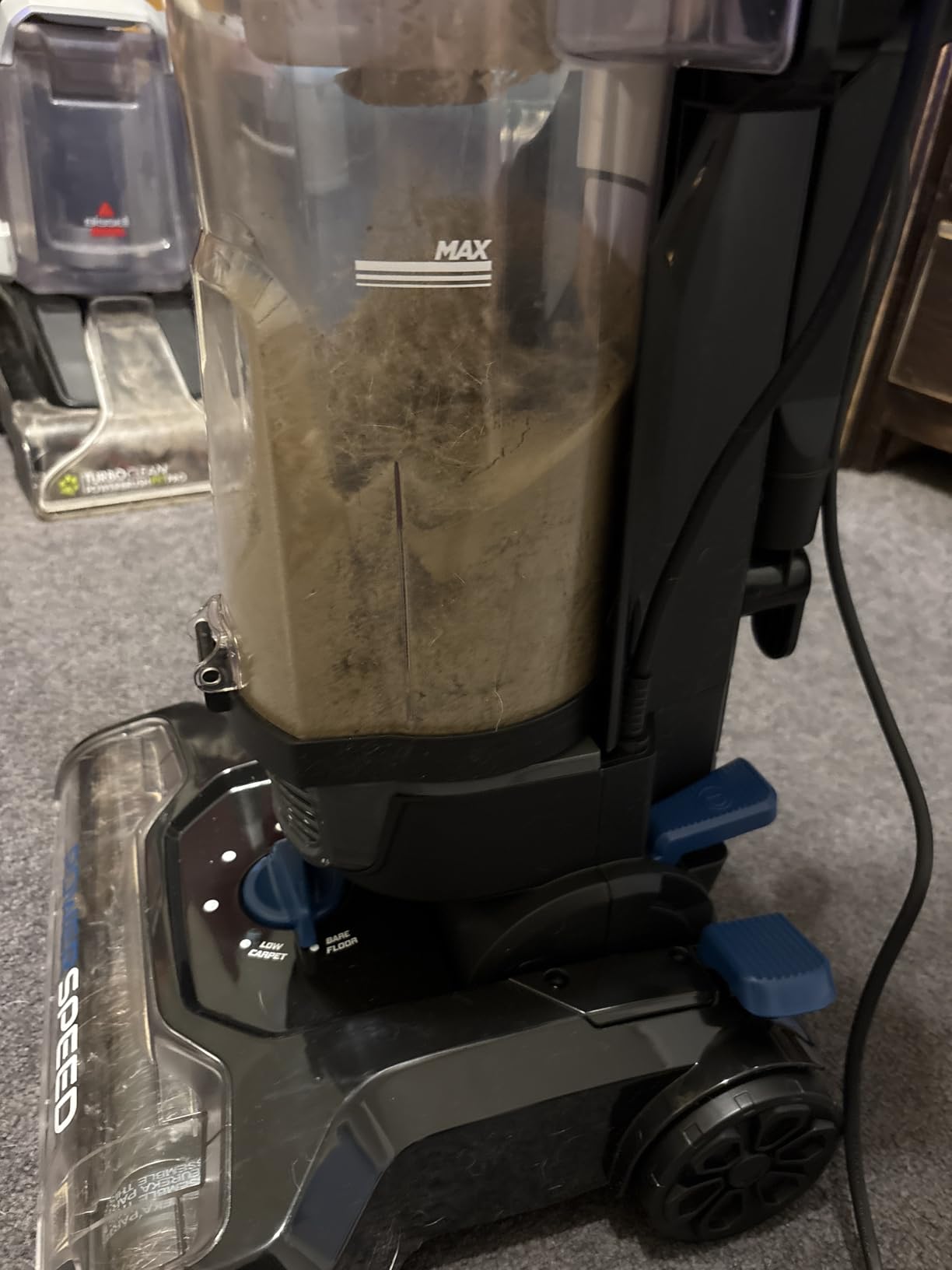 Eureka PowerSpeed Lightweight Upright Vacuum Cleaner for Carpet and Hard Floor, Powerful Bagless Upright Vacuum Cleaner for Home Pets, NEU181A, Blue | Pet Hair, Carpet & Hard Floor, 2.6L Dust Cup, Pet Turbo Brush, Crevice & Upholstery Tools, Bagless, Blue customer photo 2