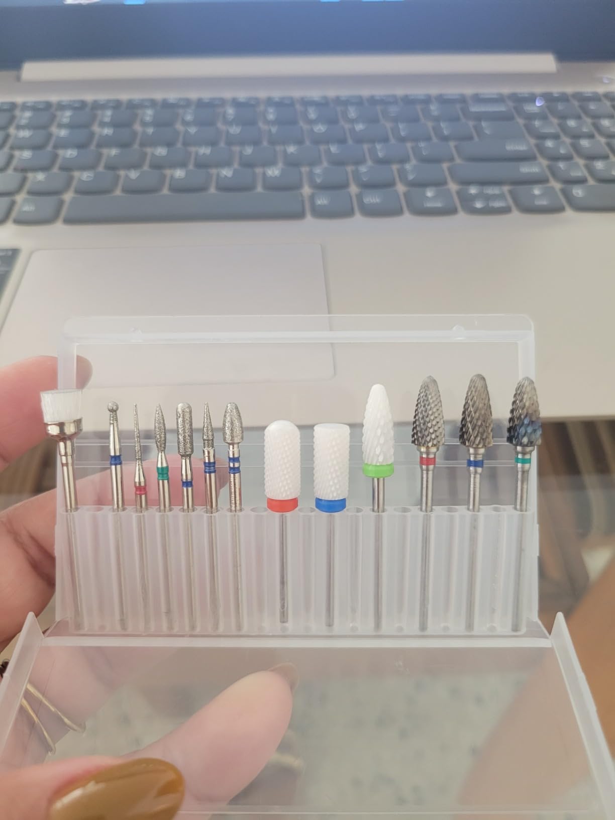 Depvko 13PC Nail Drill Bits Set: 3pcs Tungsten Carbide Drill Bits customer photo 1