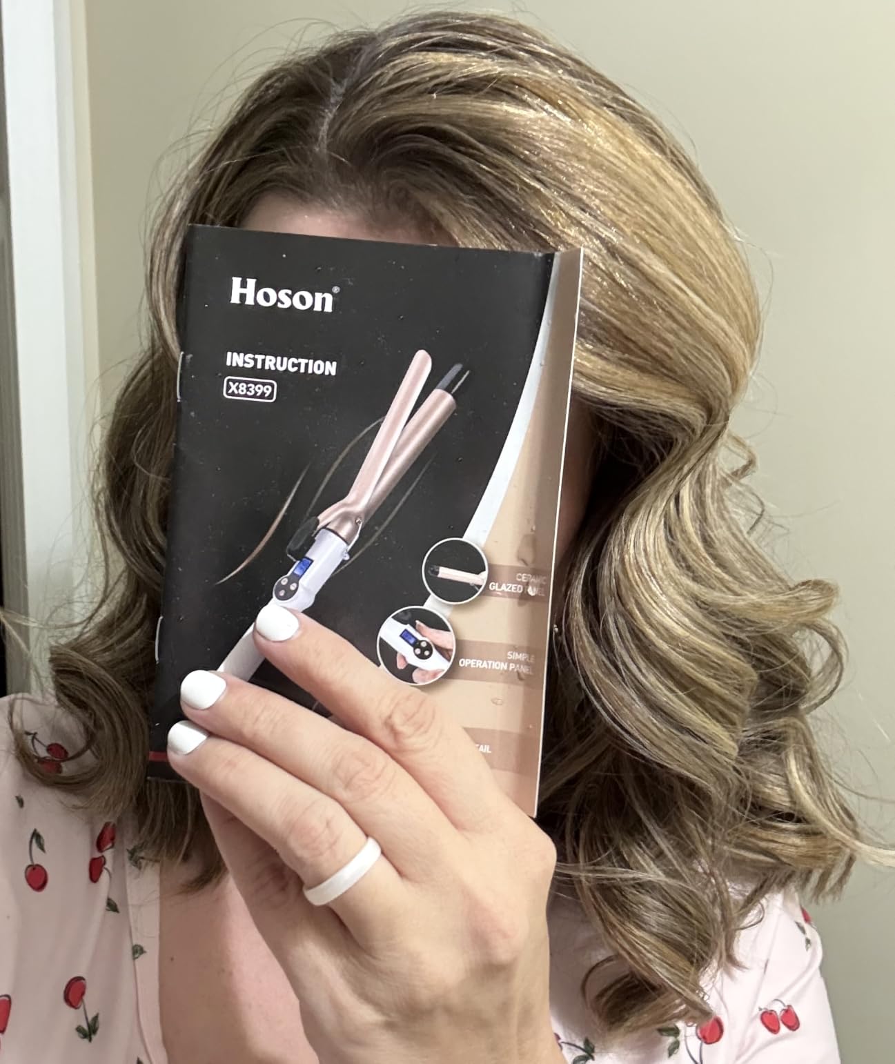 Hoson 1 1/2 Inch Curling Iron Large Barrel 1.5 Inch Ceramic Long Barrel customer photo 1