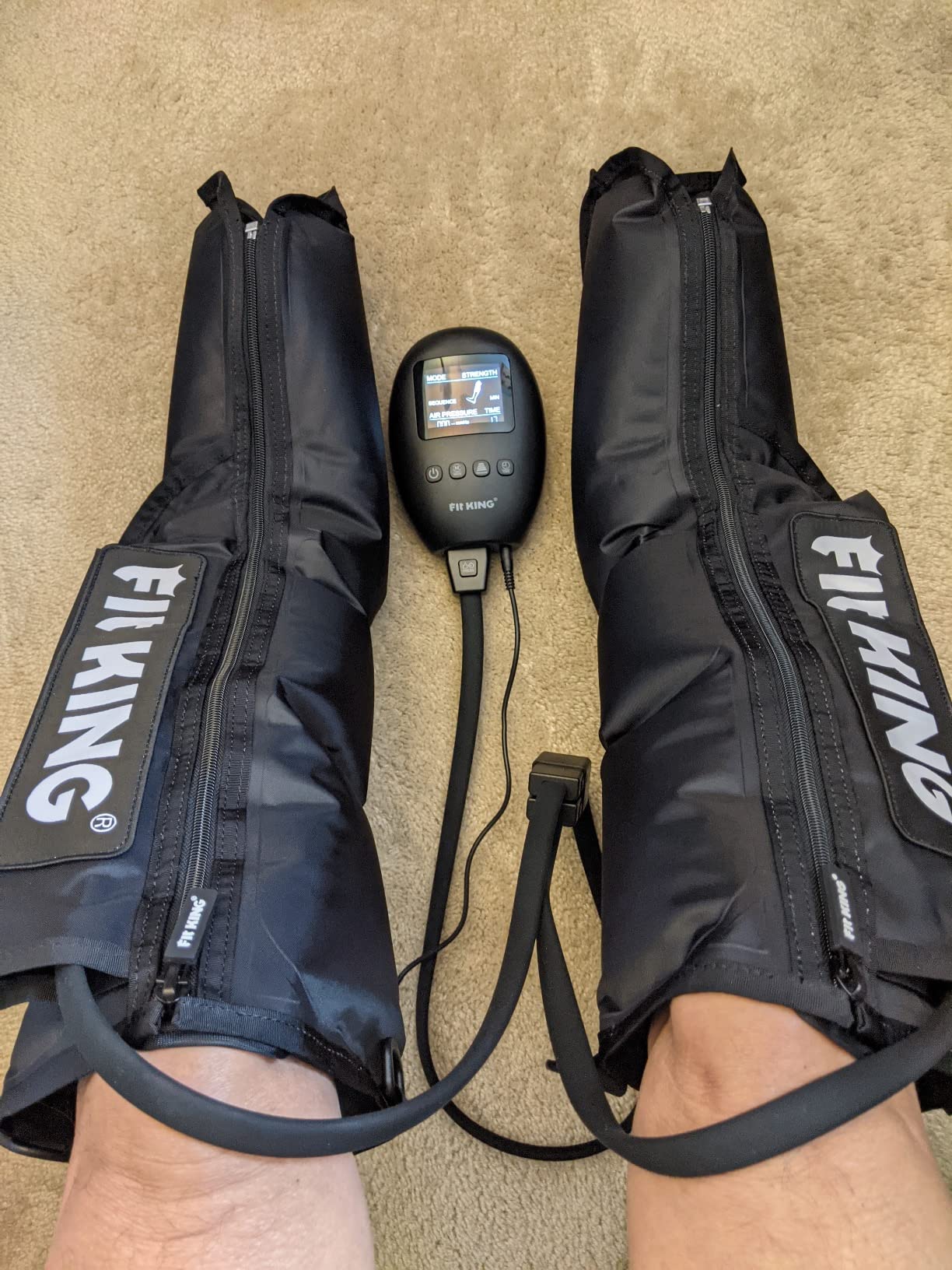 FIT KING Air Compression Leg Massager for Recovery, Foot and Calf Massager customer photo 1