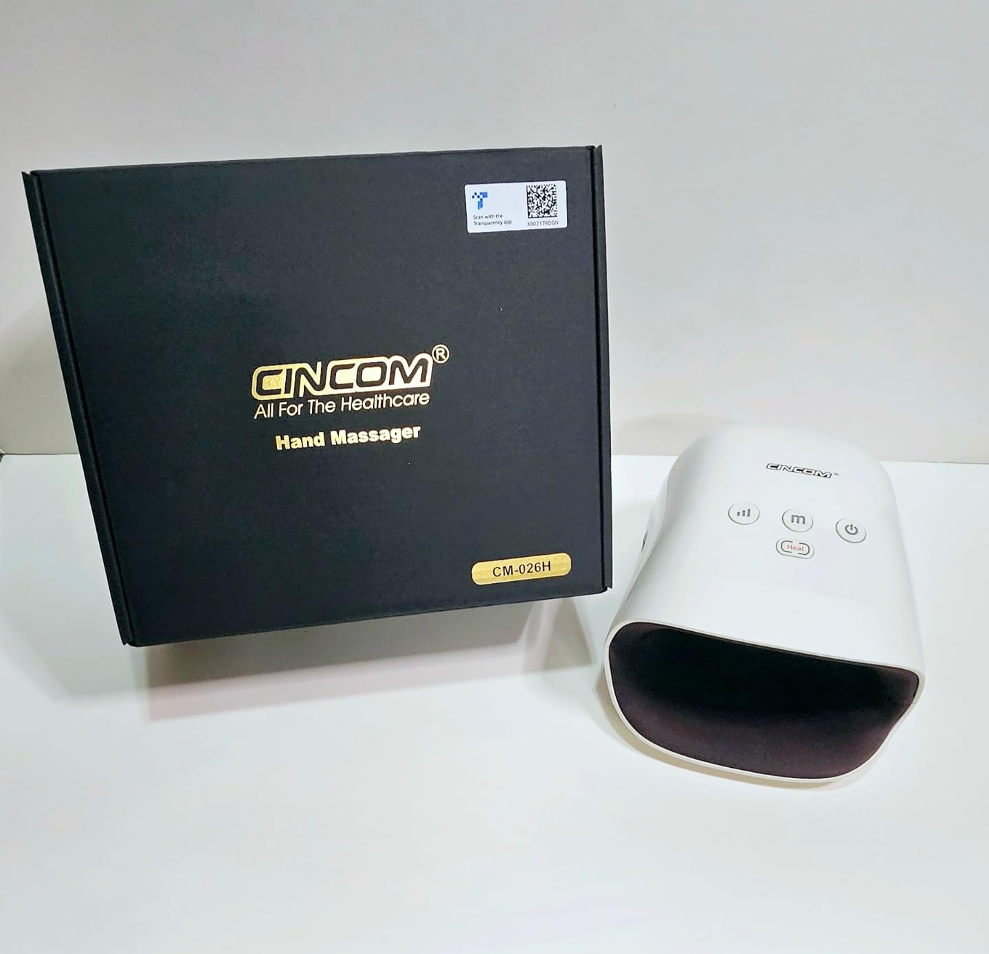 CINCOM Cordless Hand Massager with Heat and Compression, Black customer photo 2