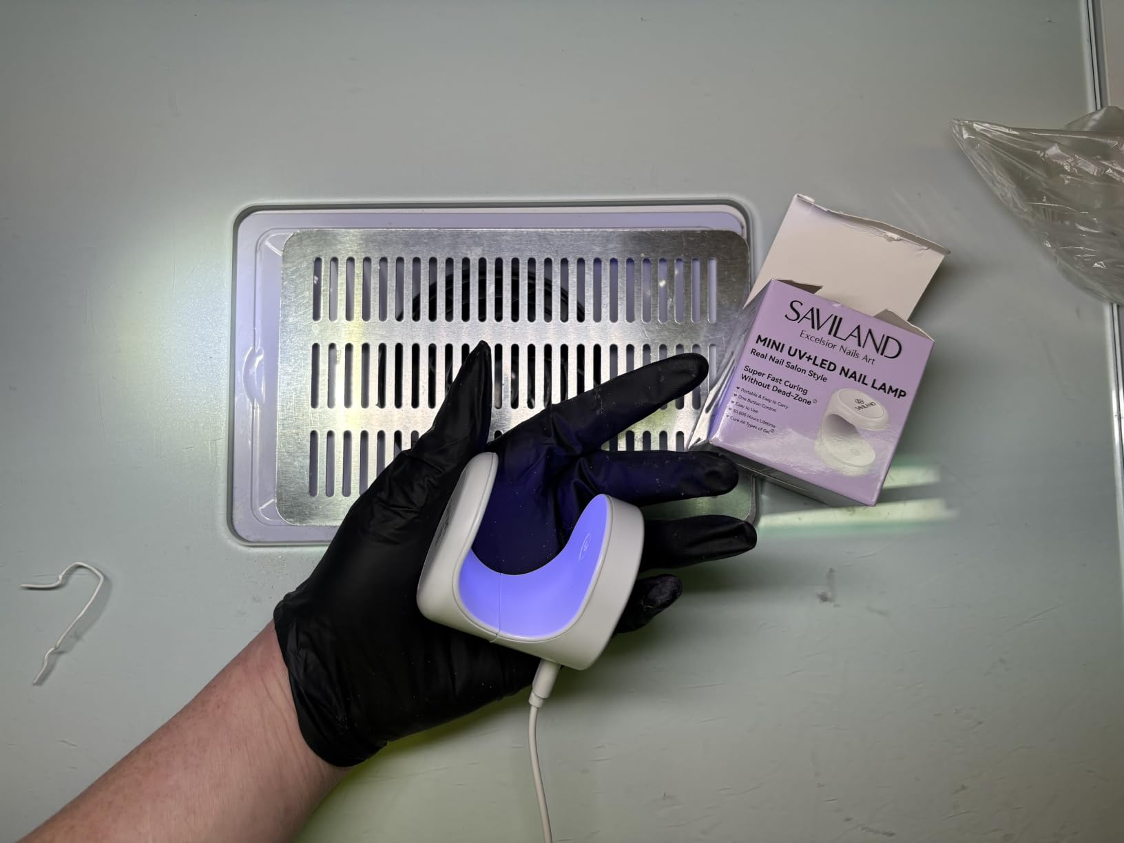 SAVILAND Mini U V Nail Lamp, Flash Cure U V Light for Gel Nails, 16W customer photo 1