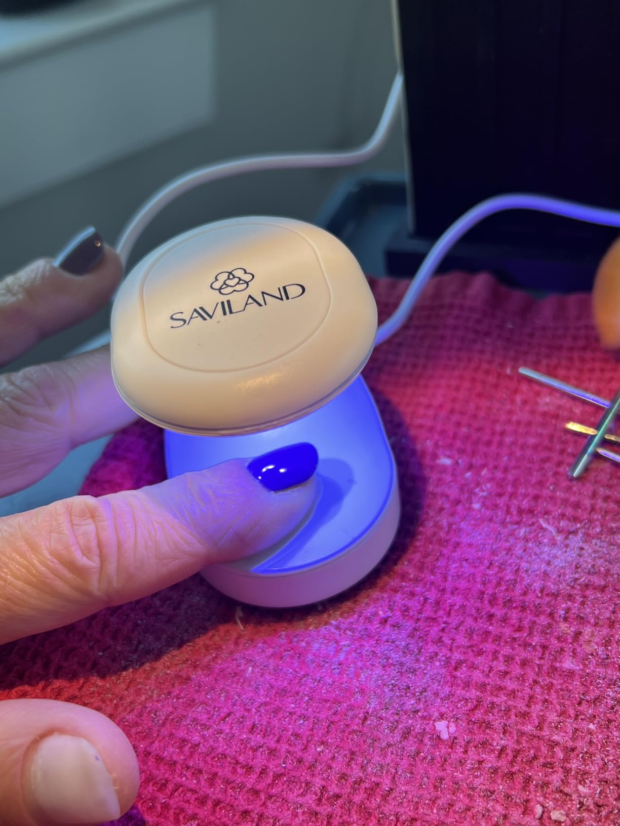 SAVILAND Mini U V Nail Lamp, Flash Cure U V Light for Gel Nails, 16W customer photo 2