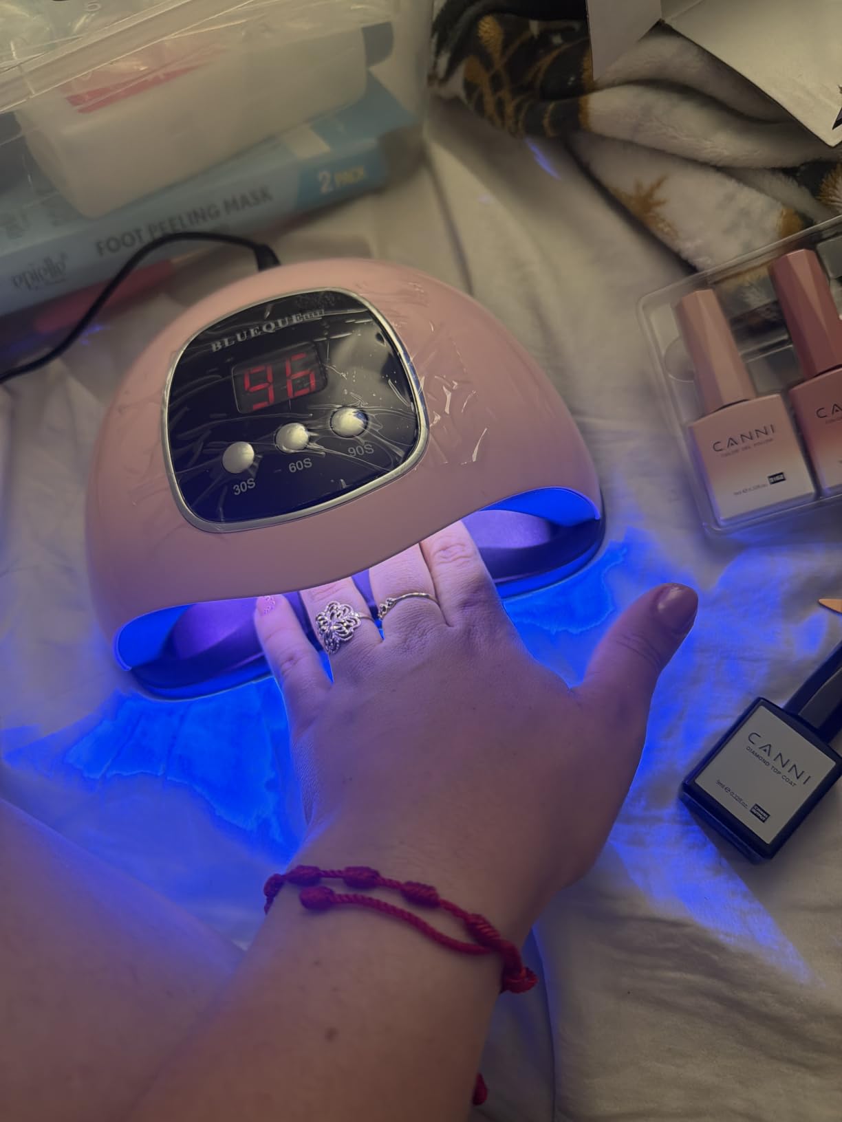 BIGBEAR UV Light for Nails,UV LED Nail Lamp for Gel Polish, Fast Nail Dryer customer photo 2