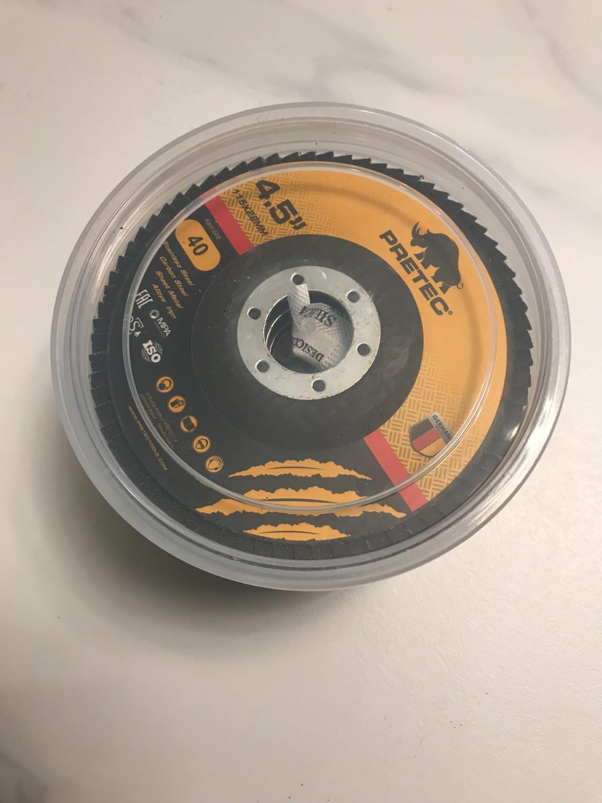26 Packs Angle Grinder Cutting Flap Grinding Disc Wheel 4 1/2in Inches - 20 Packs 4.5