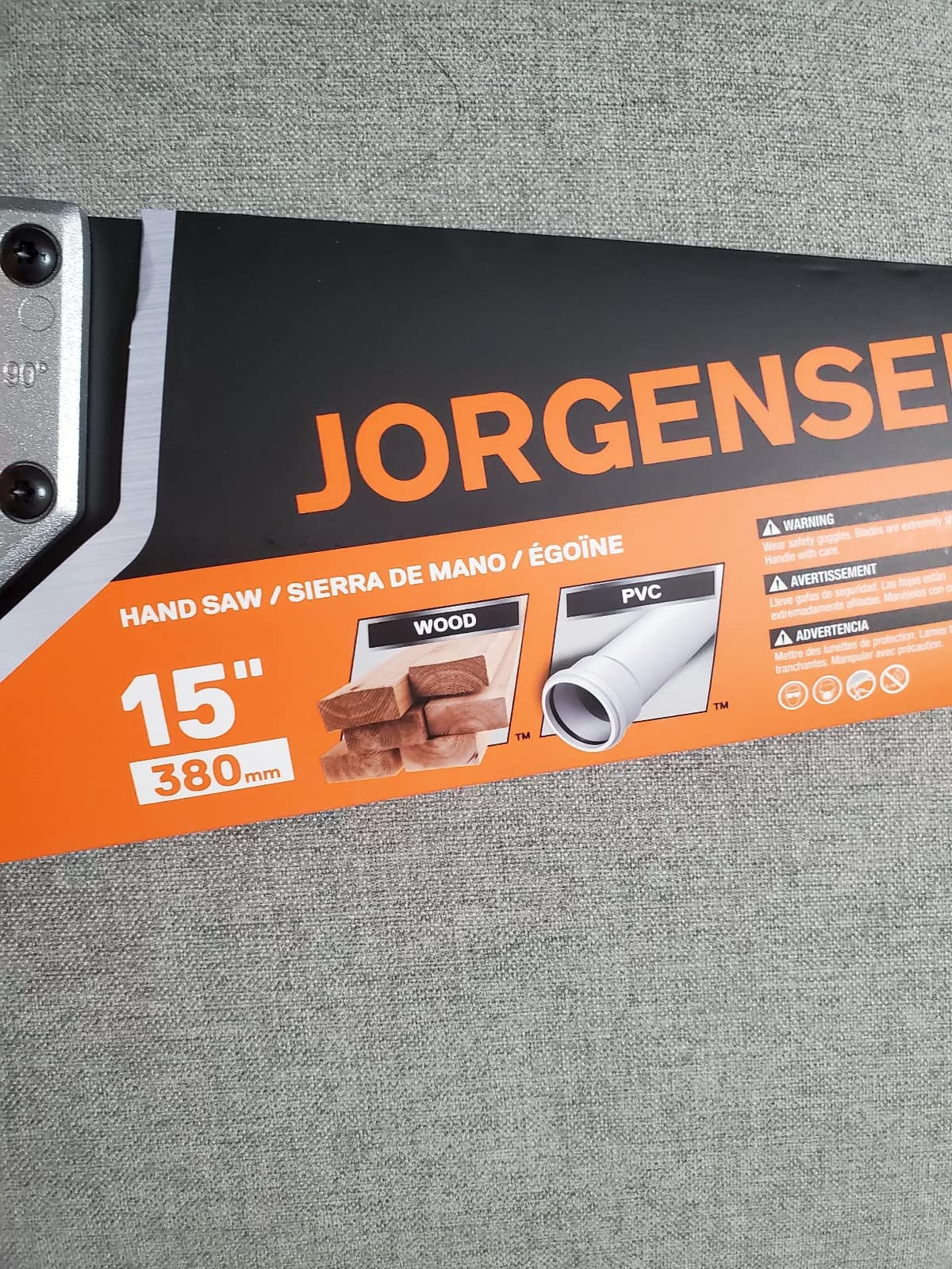 JORGENSEN 15-Inch Hand Saw, 8 TPI Coarse Blade for Wood Cutting customer photo 1