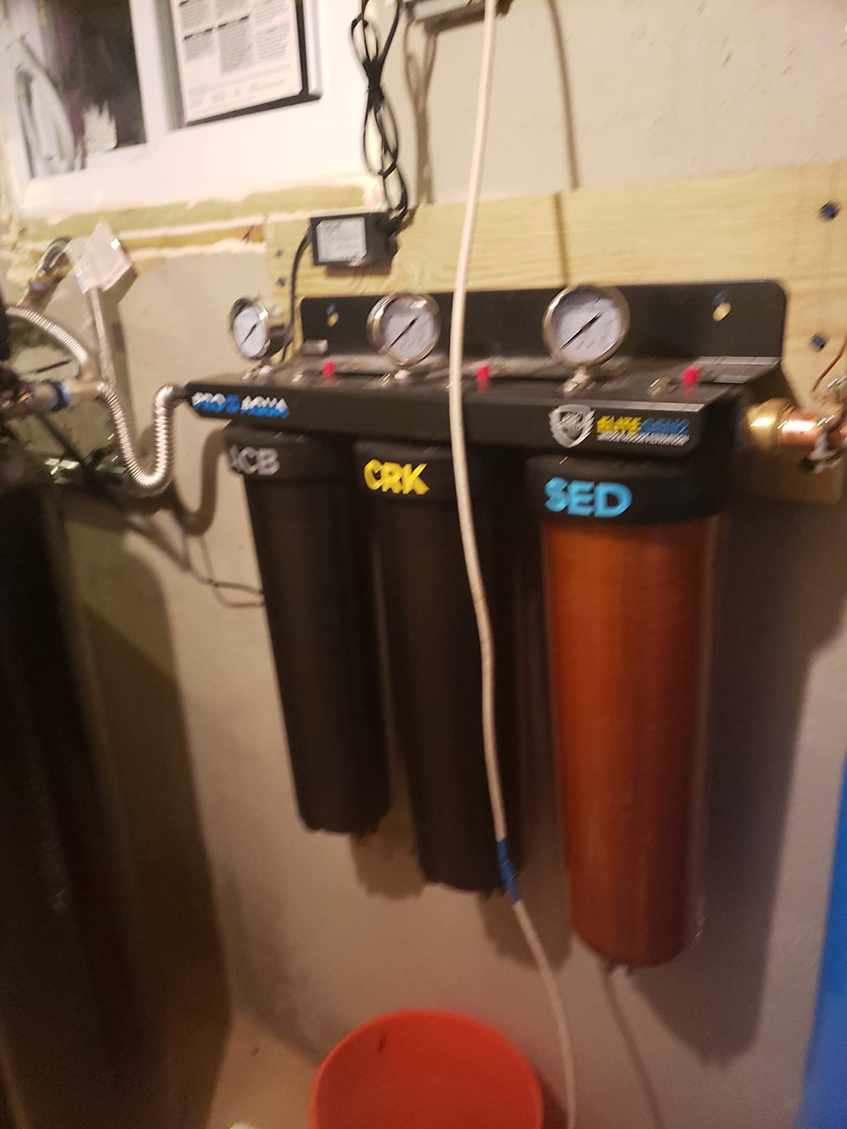 PRO+AQUA Elite 5-Stage Whole House Water Softener and Filter Bundle System for Well Water | Reduces Heavy Metals, Iron, Sulfur, Sediment, Chlorine, and More | Ideal for 3-4 Bathrooms (+ RO System) customer photo 1