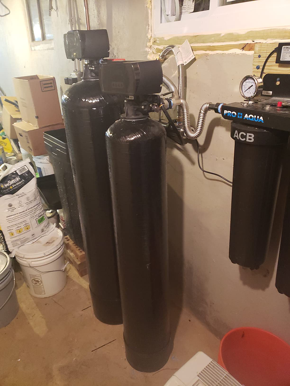 PRO+AQUA Elite 5-Stage Whole House Water Softener and Filter Bundle System for Well Water | Reduces Heavy Metals, Iron, Sulfur, Sediment, Chlorine, and More | Ideal for 3-4 Bathrooms (+ RO System) customer photo 2