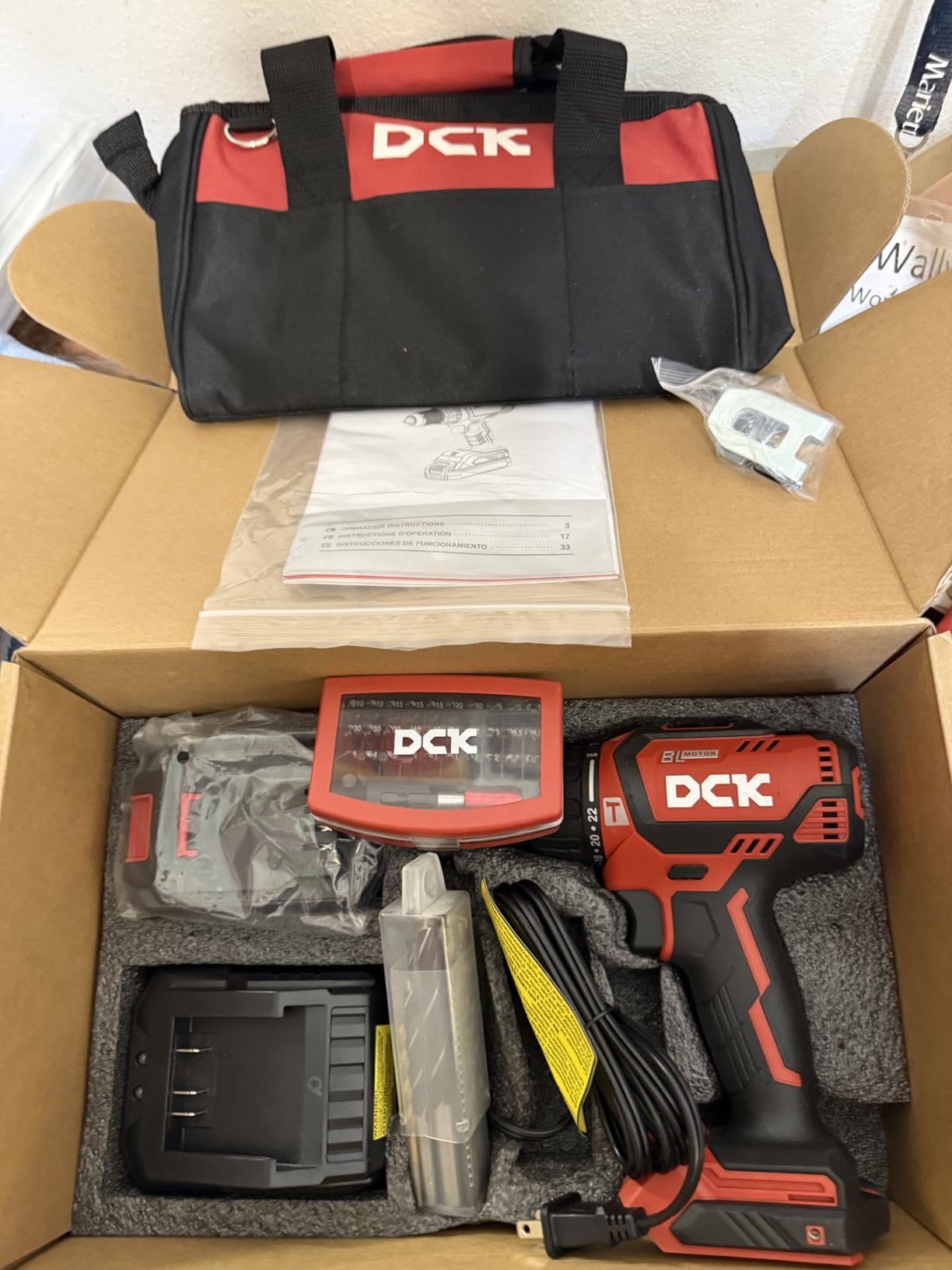 DCK 20V Brushless Hammer Drill, 531 in.lbs, 36000 BPM, 1/2
