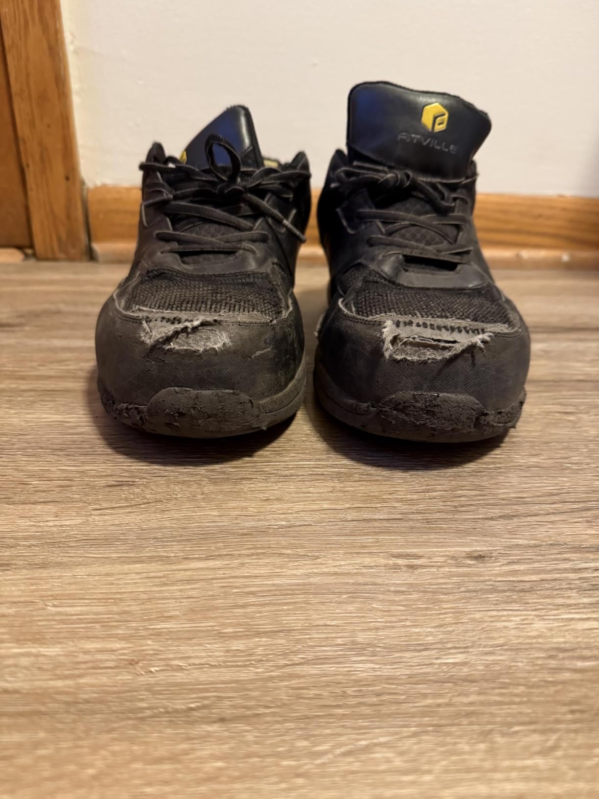 FitVille Extra Wide Steel Toe Shoes for Men Composite Toe Work Shoes customer photo 1