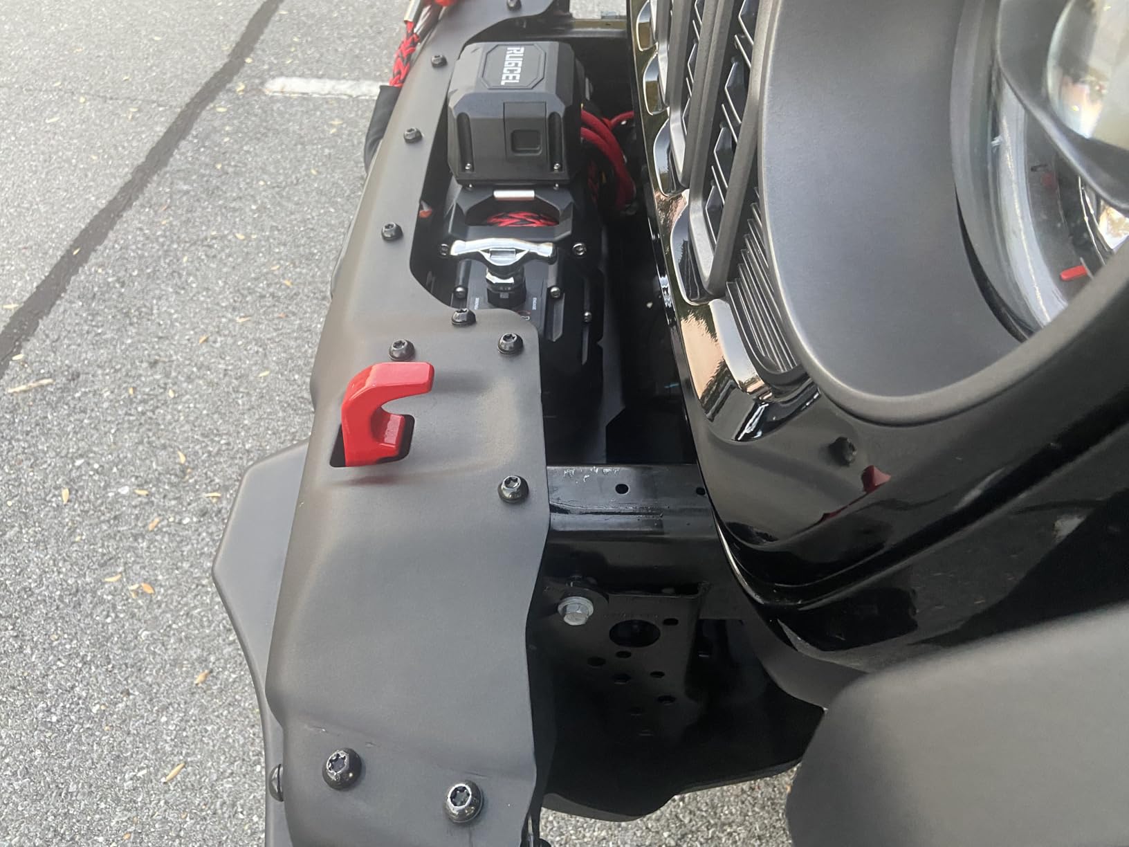 RUGCEL 13500 lb Electric Winch 12V IP68 Waterproof Synthetic Rope with Wireless & Wired Remote (Dual Control) for Truck SUV Trailer Off-Road Recovery - Tank Series customer photo 1