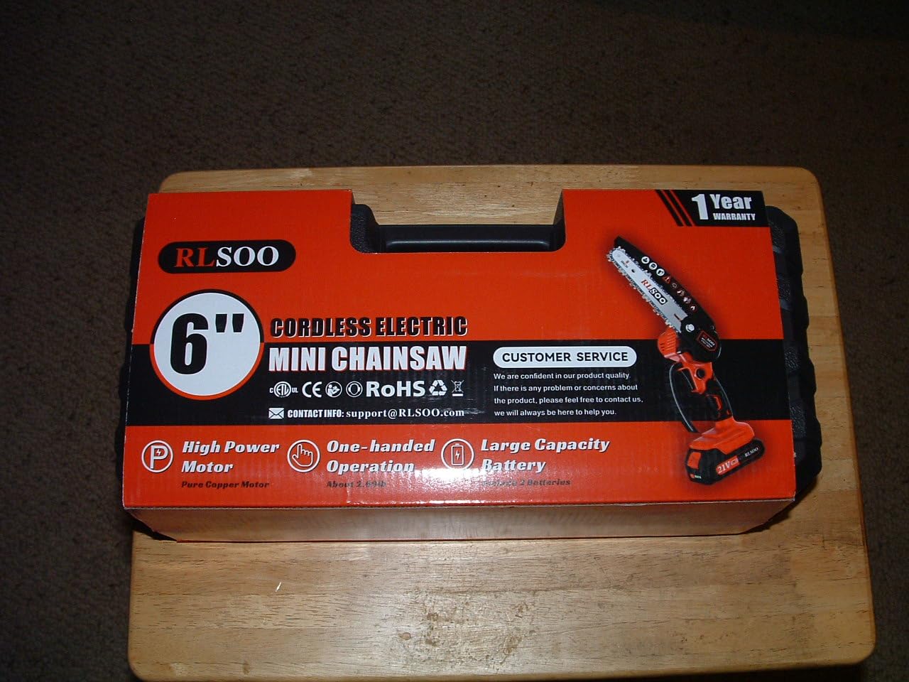 Mini Chainsaw Cordless, 6 Inch Handheld Chain Saw Battery Powered customer photo 2