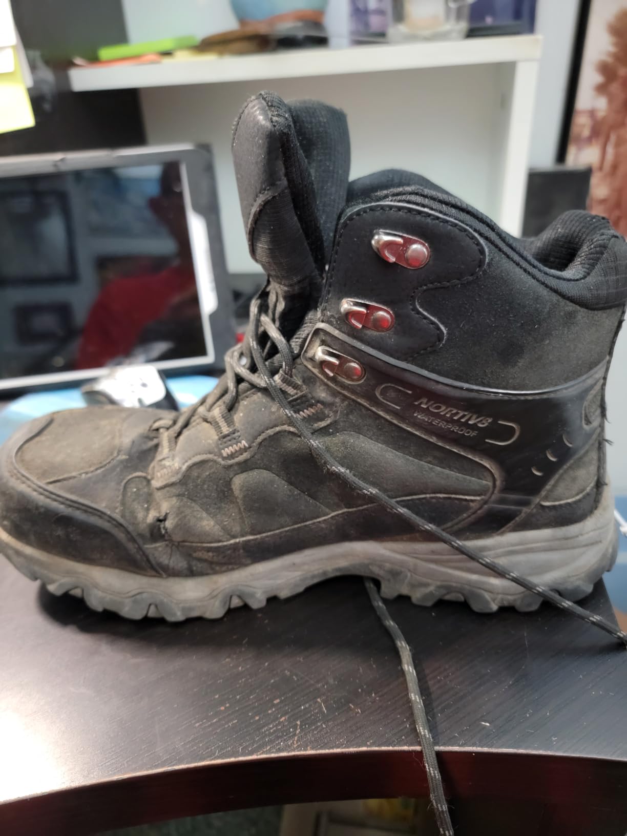 NORTIV 8 Men's Waterproof Steel Toe Work Boots | Slip Resistant ASTM-certified Safety Toe Boots for Men for Construction,Warehouse,Industrial and Daily Work,Paladin-Steel customer photo 2
