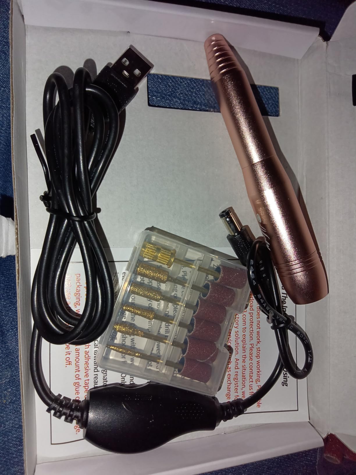 Alety Electric Nail Drill Kit, Electric Nail File for Acrylic Gel Nails customer photo 1