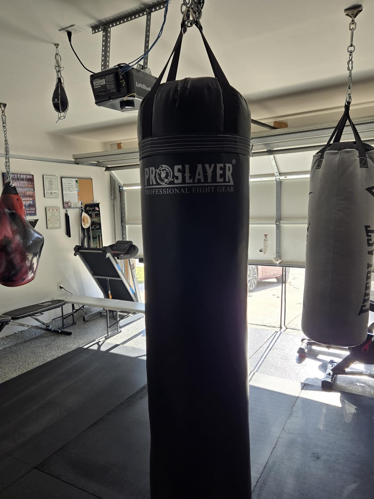 100lb Boxing MMA Heavy Punching Bag - Black - Made in USA - Filled customer photo 1