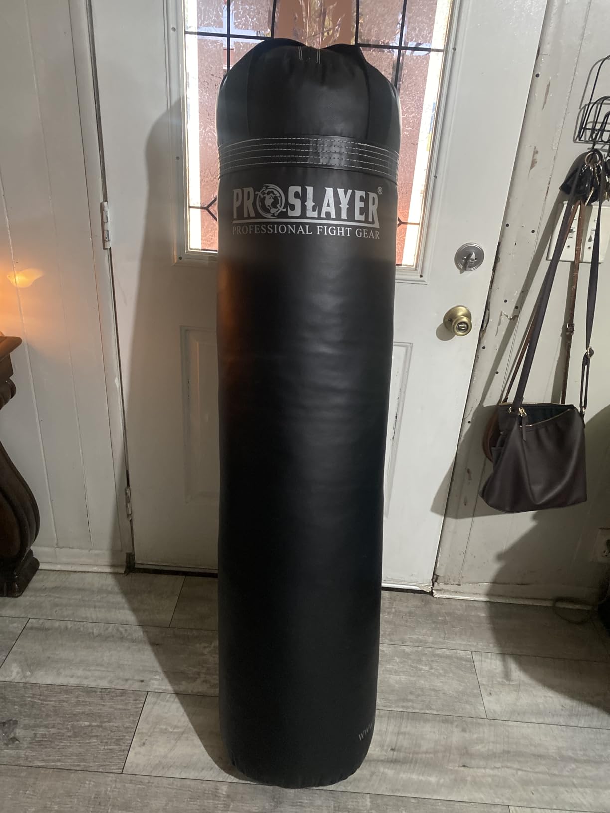 100lb Boxing MMA Heavy Punching Bag - Black - Made in USA - Filled customer photo 2