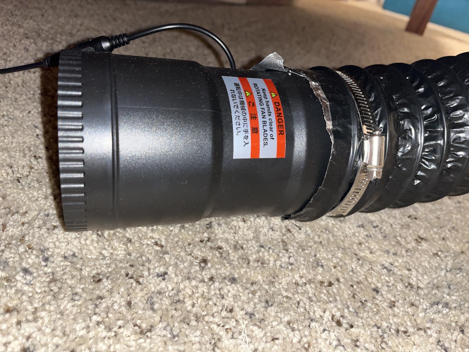 Hon&Guan 4 Inch Inline Booster Duct Fan with Speed Controller - 130 CFM Airflow with 6W Ultra-Low Power and Low Noise customer photo 1