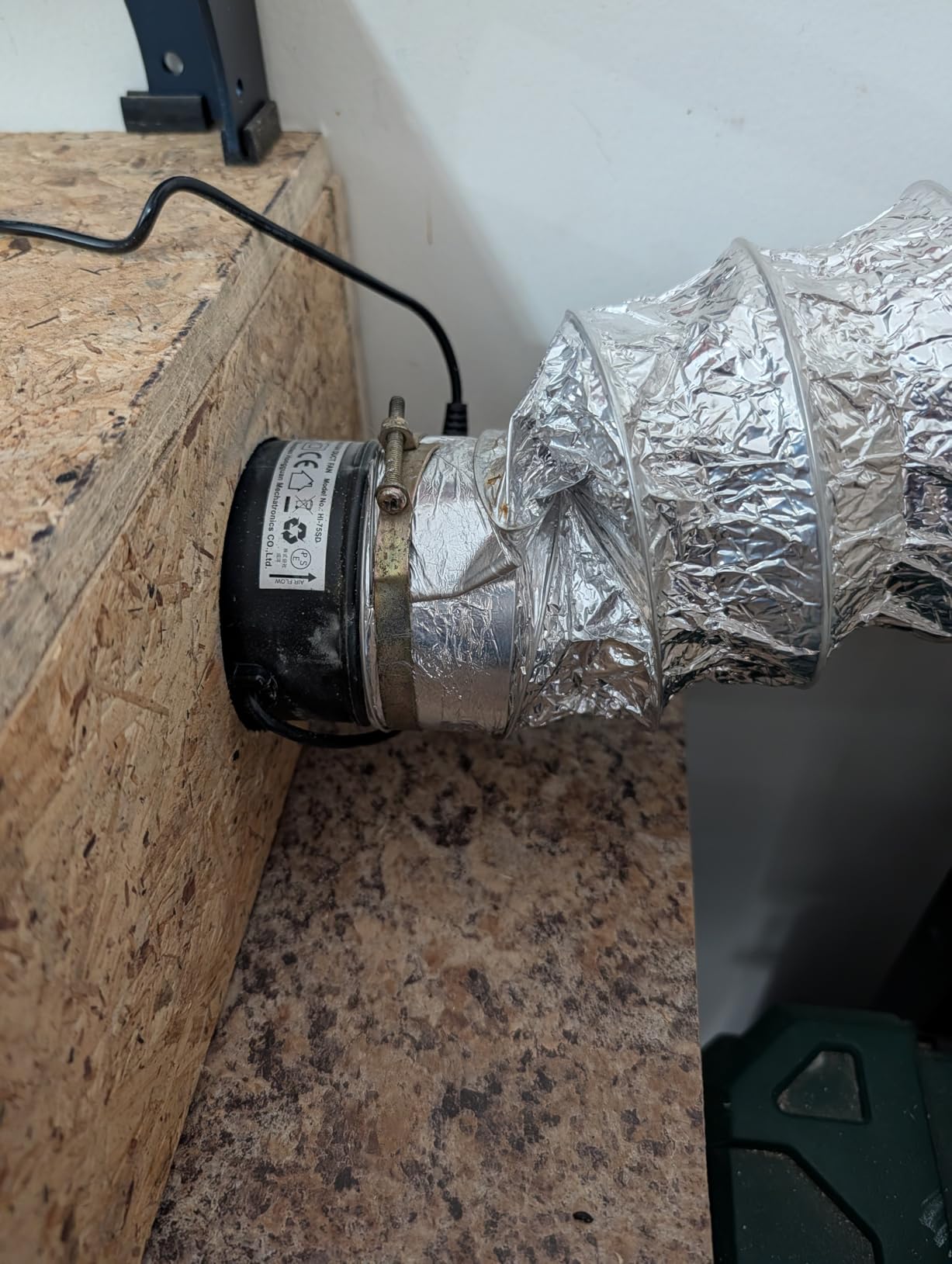 Hon&Guan 4 Inch Inline Booster Duct Fan with Speed Controller - 130 CFM Airflow with 6W Ultra-Low Power and Low Noise customer photo 2