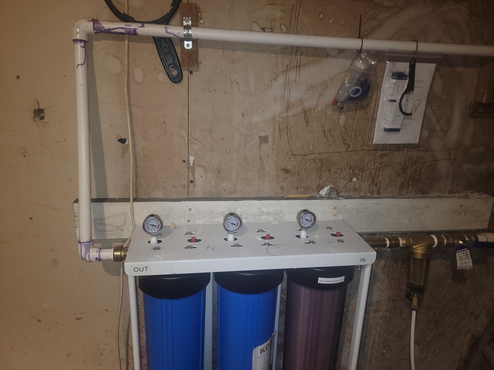 SimPure Whole House Water Filter System 3-Stage 20