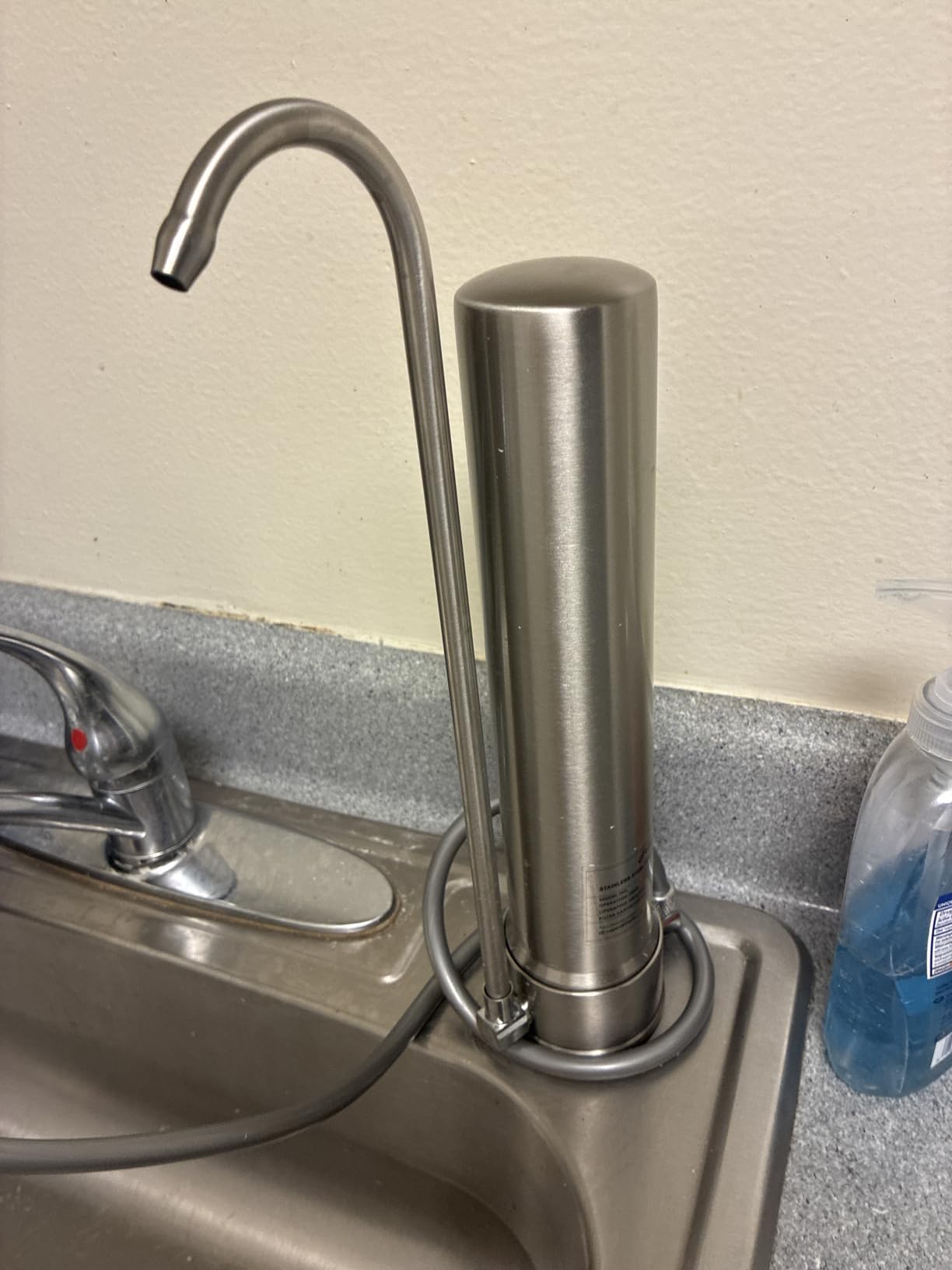 Frizzlife SS99 Countertop Water Filter System, NSF 42&372 Certified 6-Stage Stainless Steel Water Filter for Sink Faucet Reduces 99.99% Lead, Chlorine, Heavy Metals, 8000 Gallons (1 Filter) customer photo 1