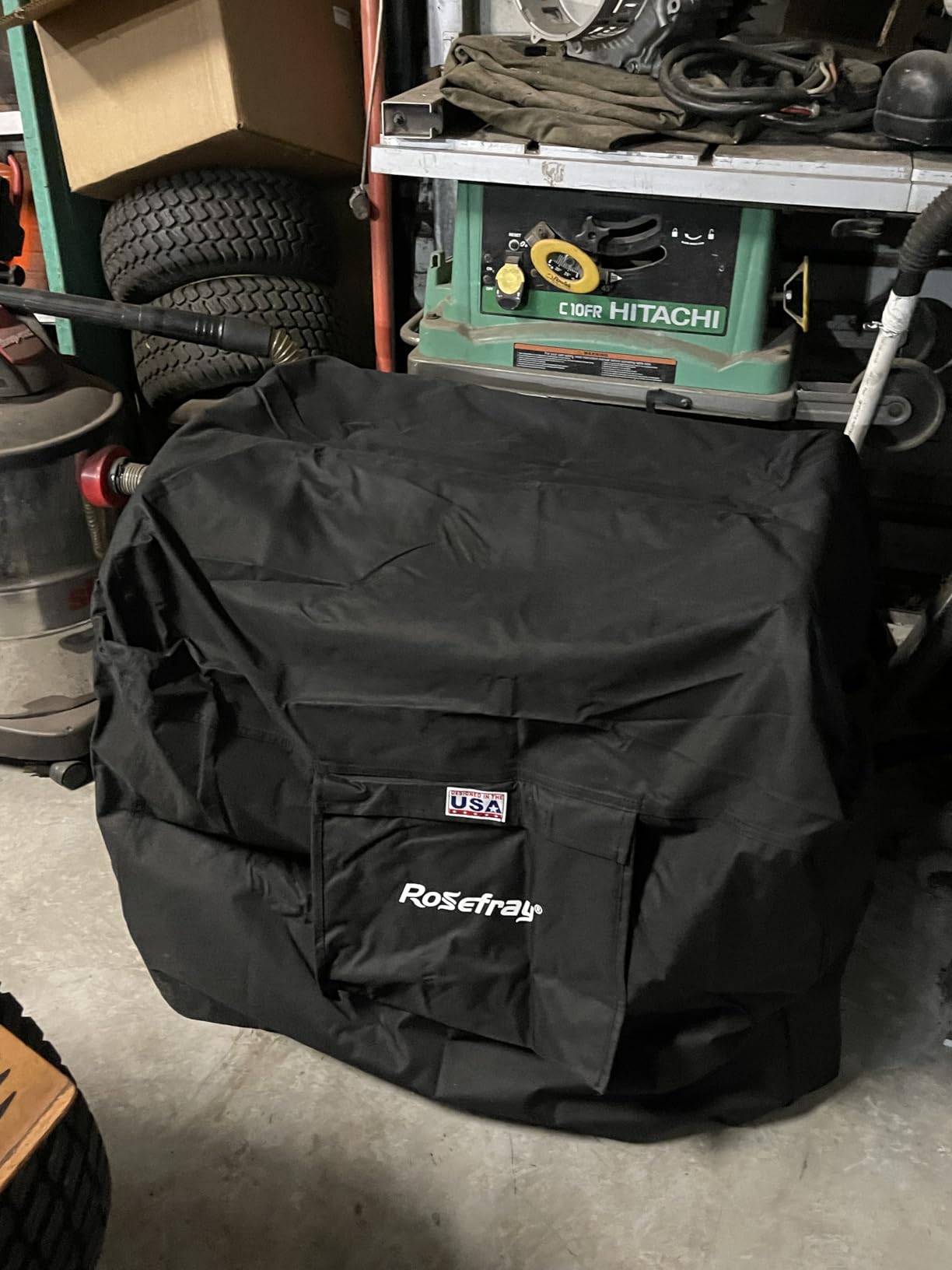 Generator Cover-38”Lx28”Wx30”H,600D Heavy Duty Waterproof, Small Outside Equipment Cover for Champion,Predator,WEN,Ryobi,Generac,Westinghouse Portable Generator 5500-15000W-Black/4XL customer photo 2