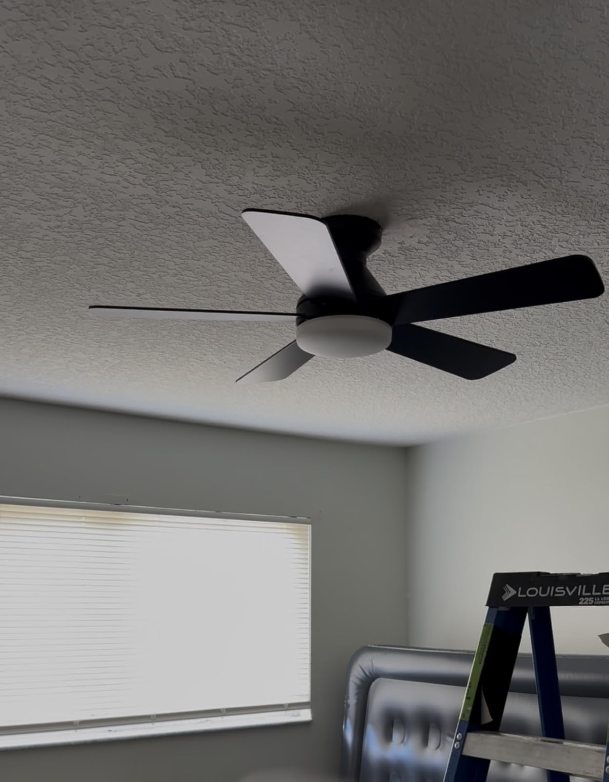 addlon 42 Inch White Low Profile Ceiling Fans with Lights and Remote customer photo 1