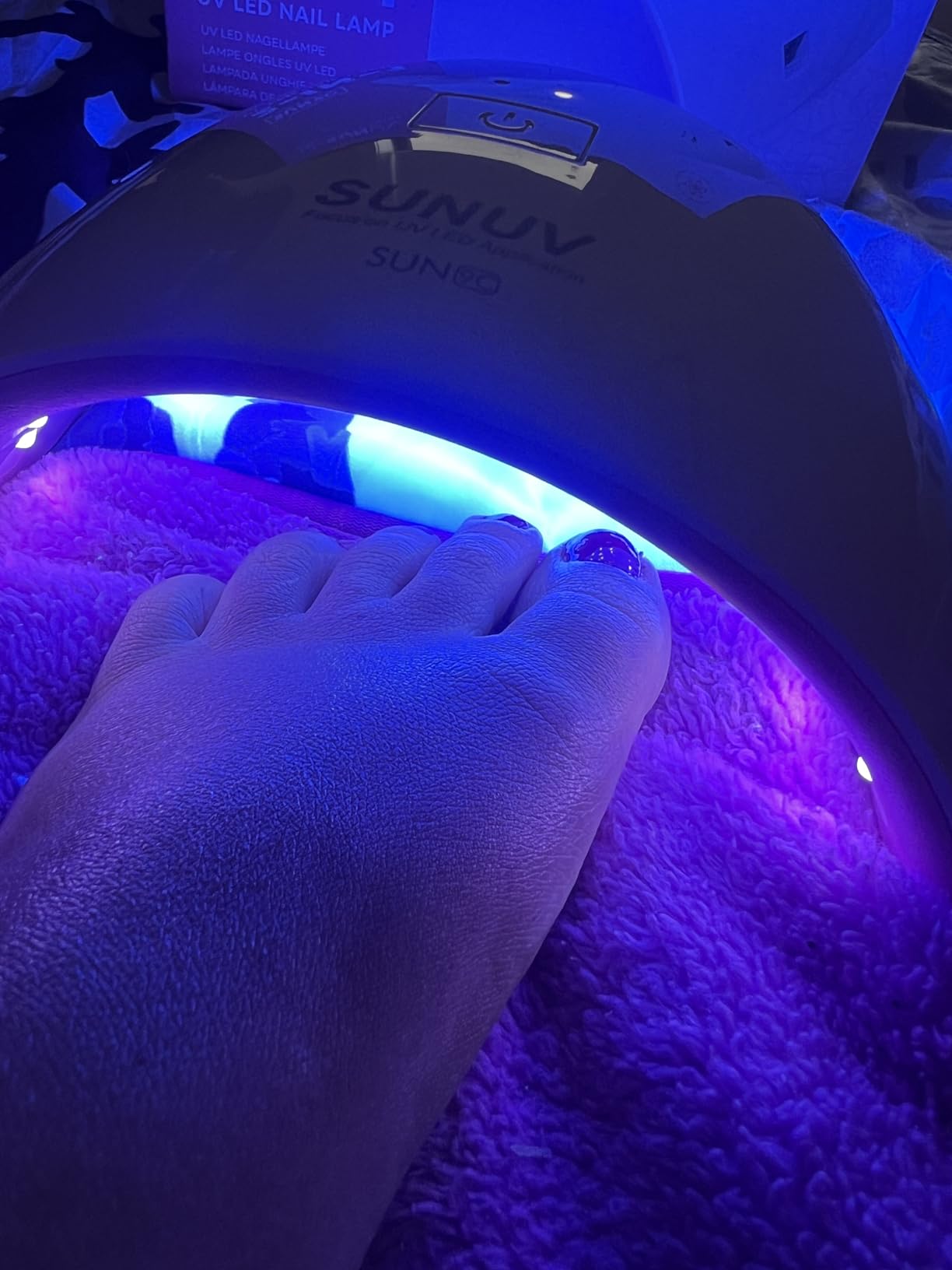 SUNUV UV LED Nail Lamp, UV Light for Gel Nail Polish Dryer SUN9Xplus Pink customer photo 1