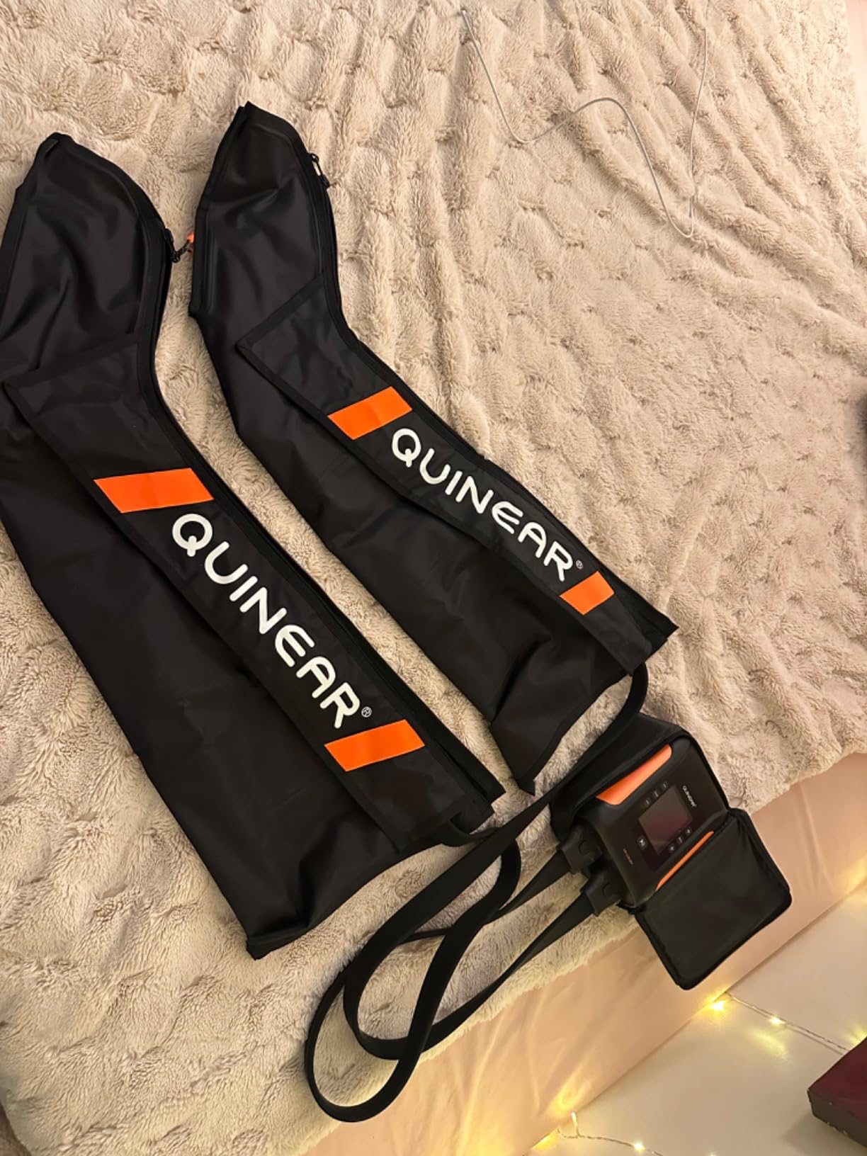 QUINEAR Professional Leg Recovery System, Cordless Air Compression Boots with Sequential Compression, Leg and Foot Massager, Fast Recovery Therapy for Athletes, FSA-HSA Eligible (Medium) customer photo 2