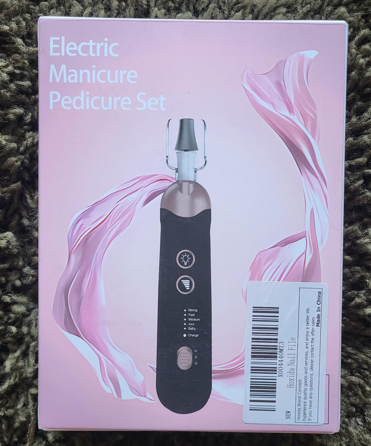 Hoxida Electric Nail File Toe Nail Grinder for Thick Toenails Manicure Kit customer photo 2
