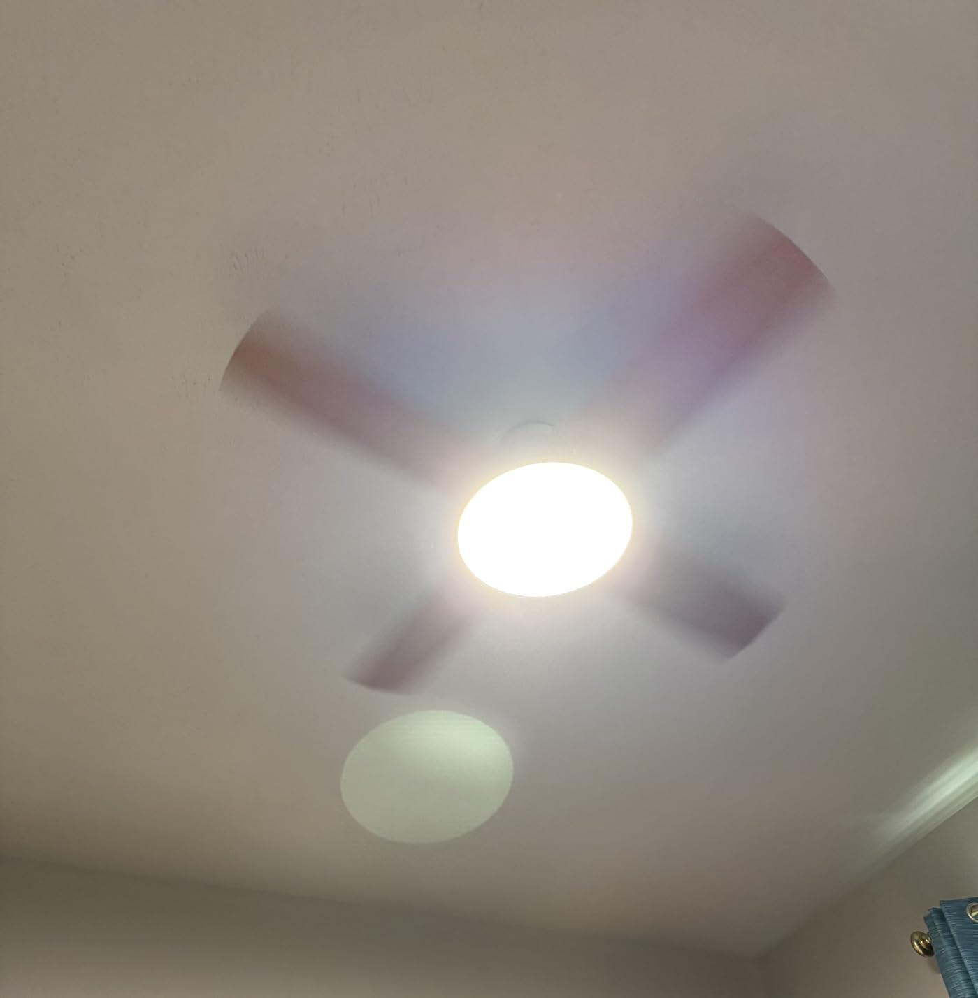 DREO Ceiling Fan, 44 Inch Low Profile Ceiling Fan with Light and Remote, 5CCT LED, 6-Level Dimmable, 6-Speed, Reversible Motor, 22 dB, Timer, Easy-Install, Black Flush Mount for Bedroom customer photo 1