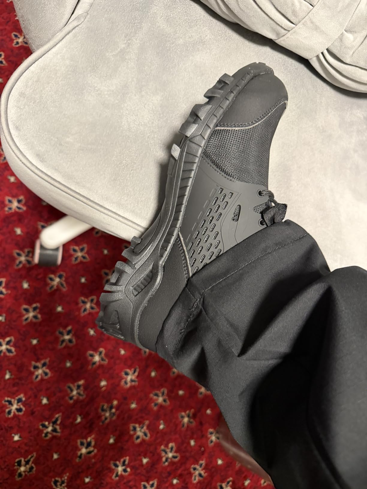 SUADEX Steel Toe Boots for Men Women Waterproof Arch Support Work Construction Indestructible Safety Boots customer photo 2