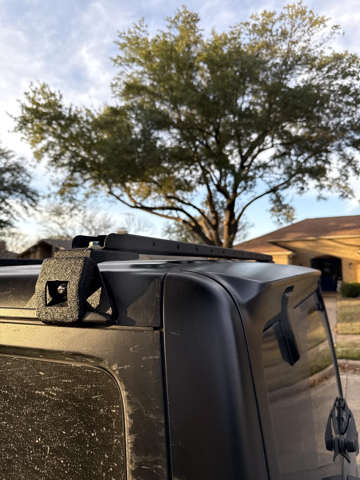 for JK JL JT 300 LBS Roof Rack Cross Bars with 4 x LED Lights Compatible with 84-01 Jeep Cherokee XJ & 2007-2026 Wrangler JK JL Unlimited & Gladiator JT Hardtop, Rooftop Rails Luggage Crossbars customer photo 2