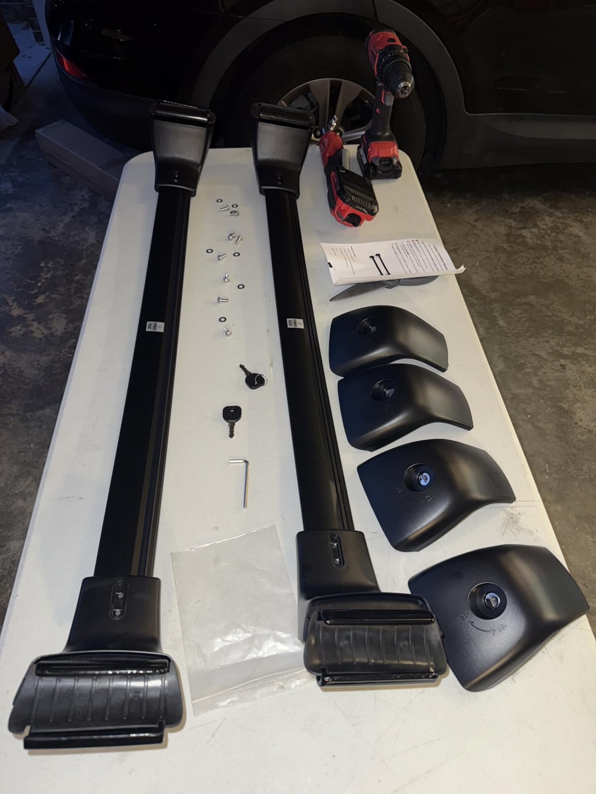 Lockable Roof Rack Crossbars fits Kia Telluride 2019-25 EX S SX SX-Prestige customer photo 2