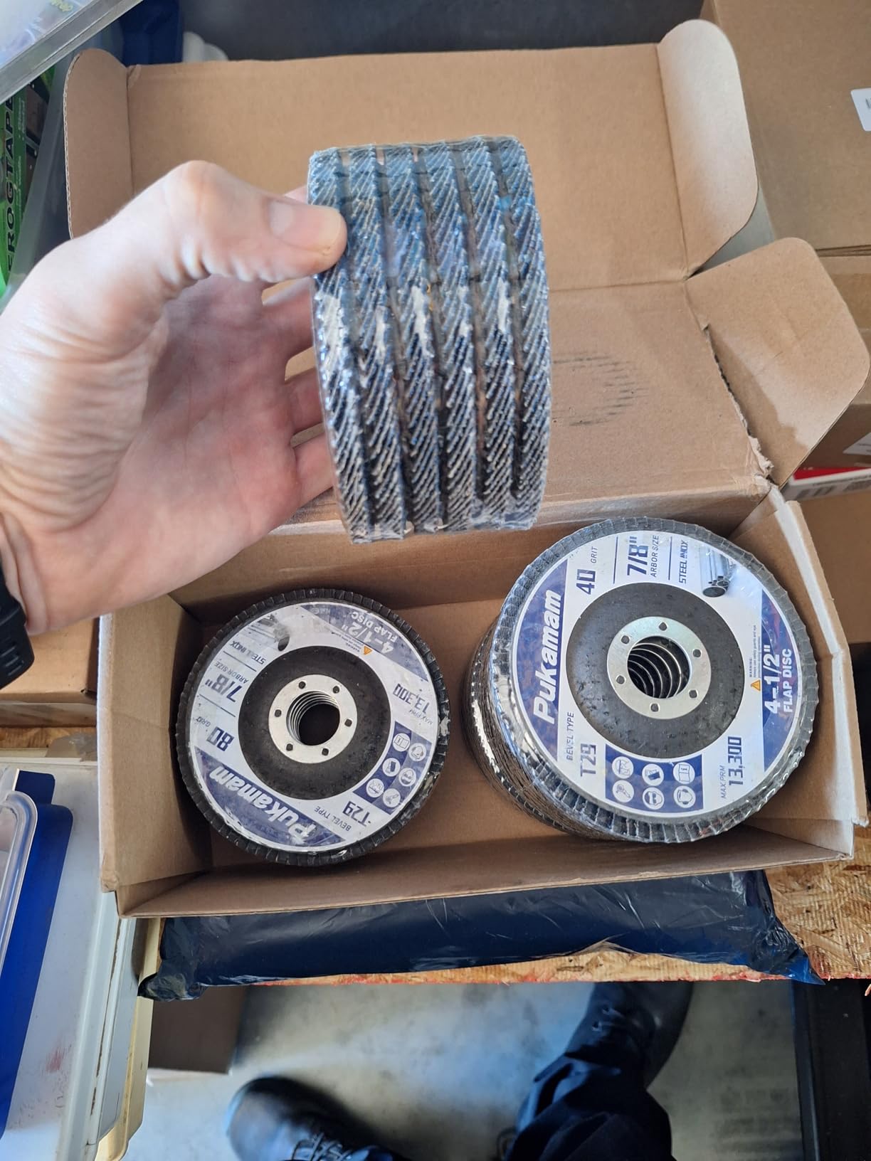 24 Pack Zirconia Flap Discs 4 1/2 for Angle Grinder 40 60 80 120 Grit | Type 29 Design, 4.5