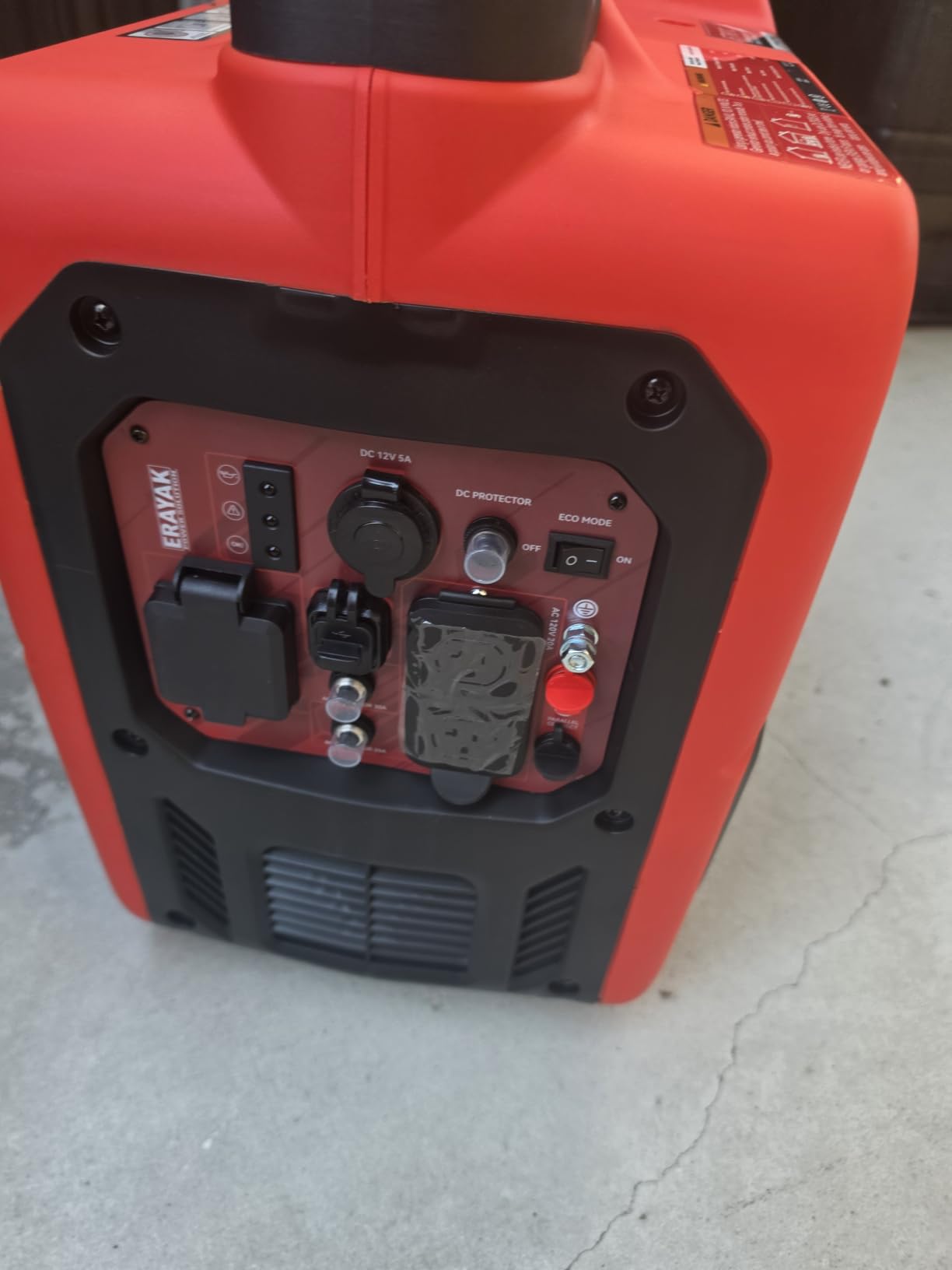 ERAYAK 4500W Portable Inverter Generator for Home Use, Super Quiet Small Generator for Camping Outdoor Emergency Power Backup, Gas Powered Engine, ECO Mode, EPA Compliant customer photo 1