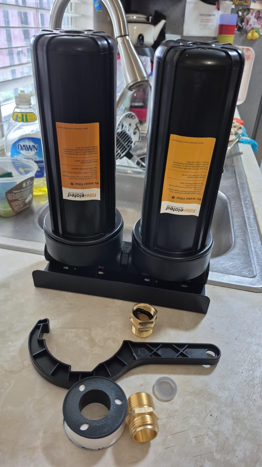 Filterelated RV Dual Water Filter System with 3/4