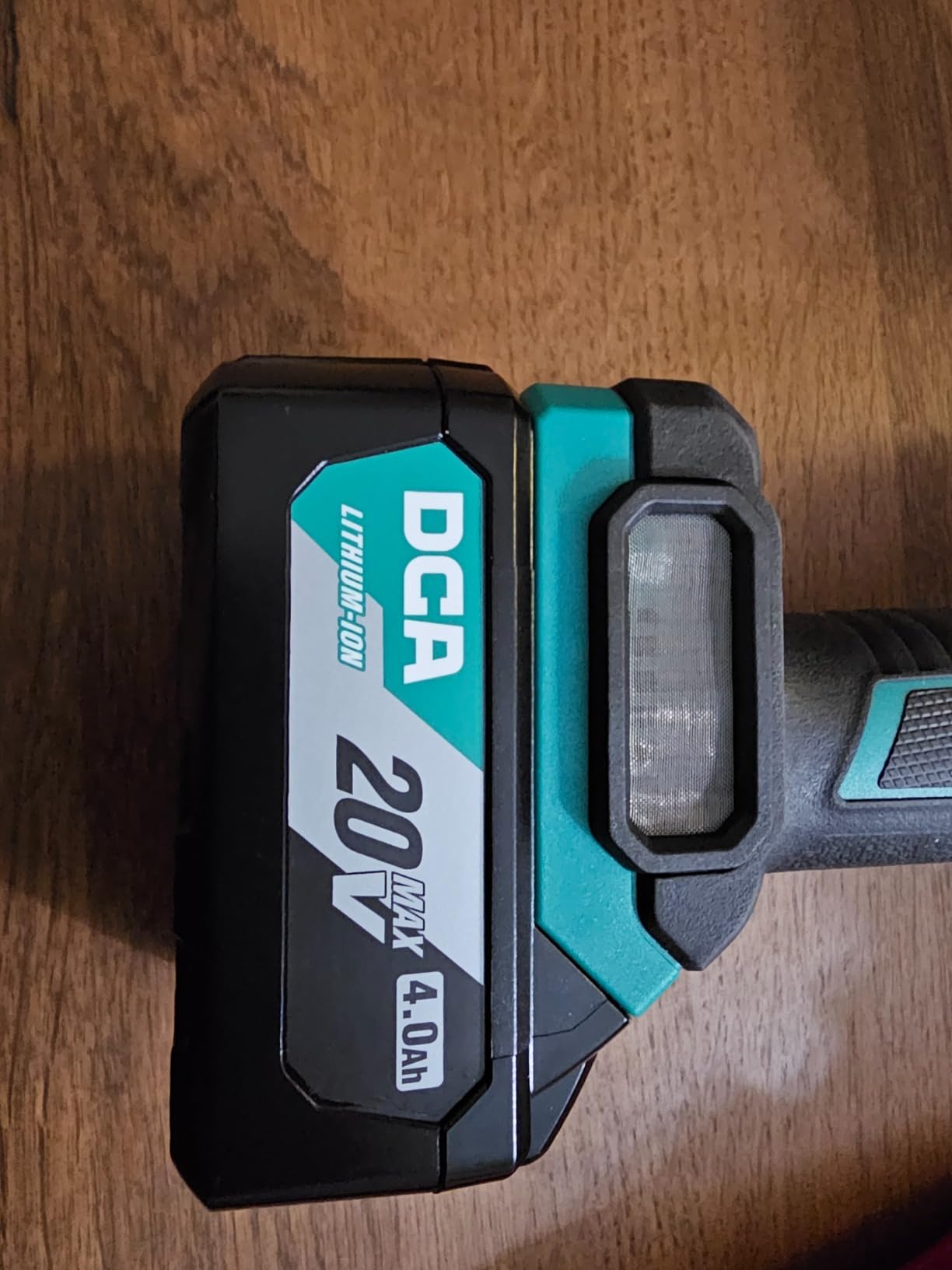 DCA Cordless Angle Grinder 4-1/2 inch, 20V Brushless Motor 8500RPM, Battery Grinder Tool-Free Guard, 4.0Ah Battery & Charger, Power Electric Cut Off Tool with 6 Discs for Cutting, Grinding, Polishing customer photo 2