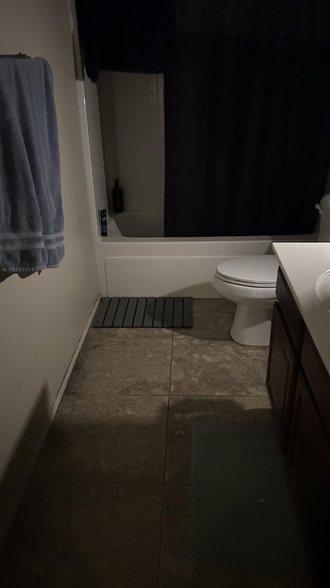 AWW Foldable Stone Bath Mat, Diatomaceous, 23.6