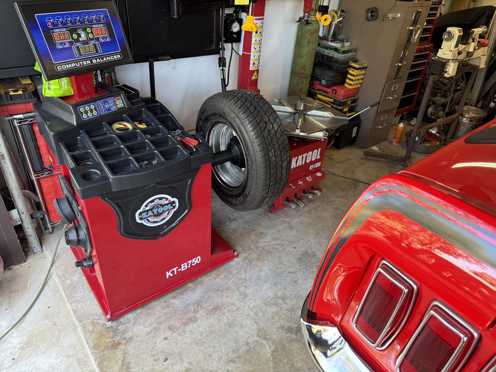 KATOOL Tire Changer and Balancer Combo,KT-T830+KT-B750 Tire Auto Repair Machine Kit Double Arm, Bead Blaster, Rim Diameter14''-24''1 Year Full Warranty customer photo 1